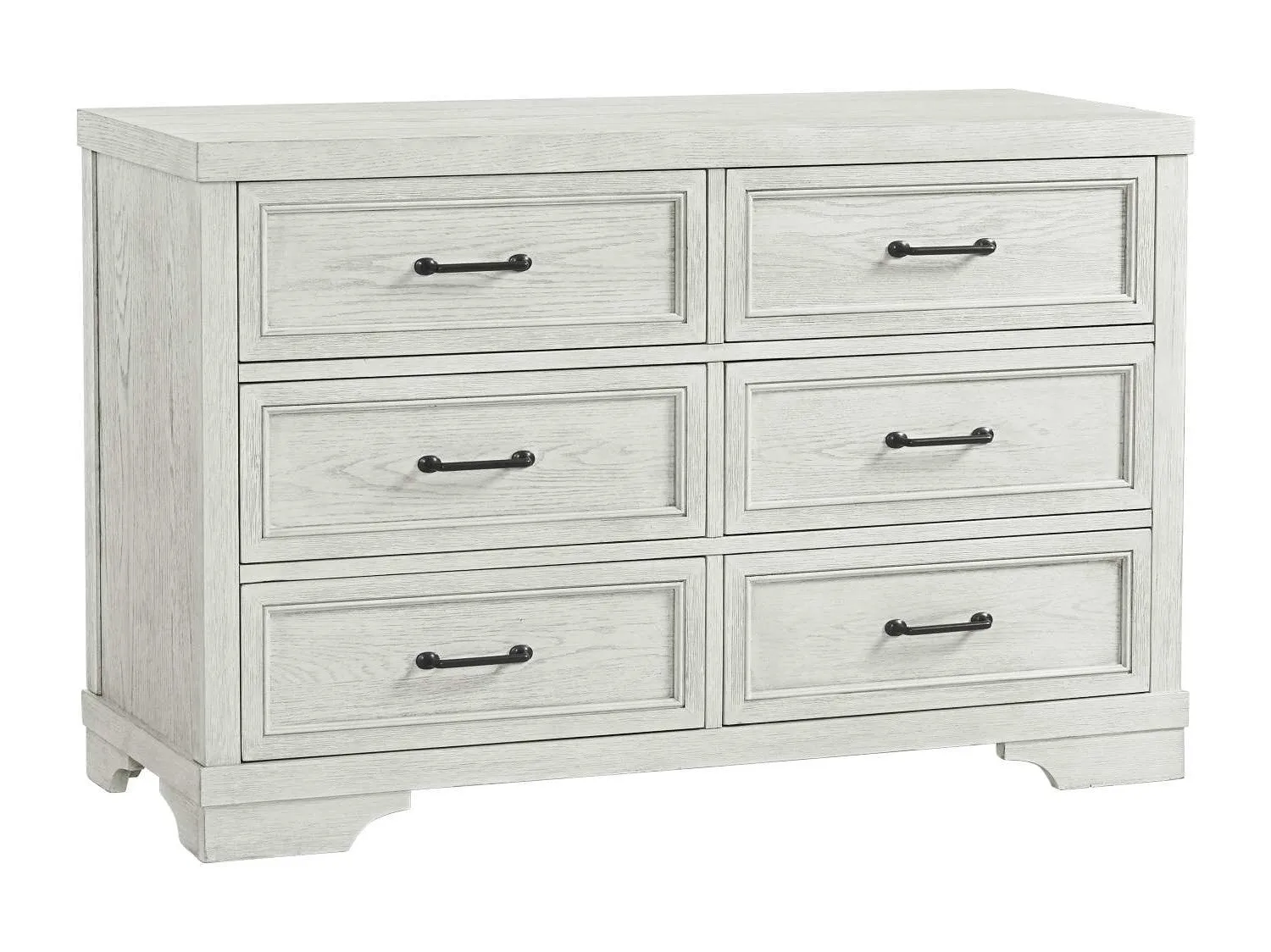 Foundry Convertible Crib and Dresser Package - White Dove