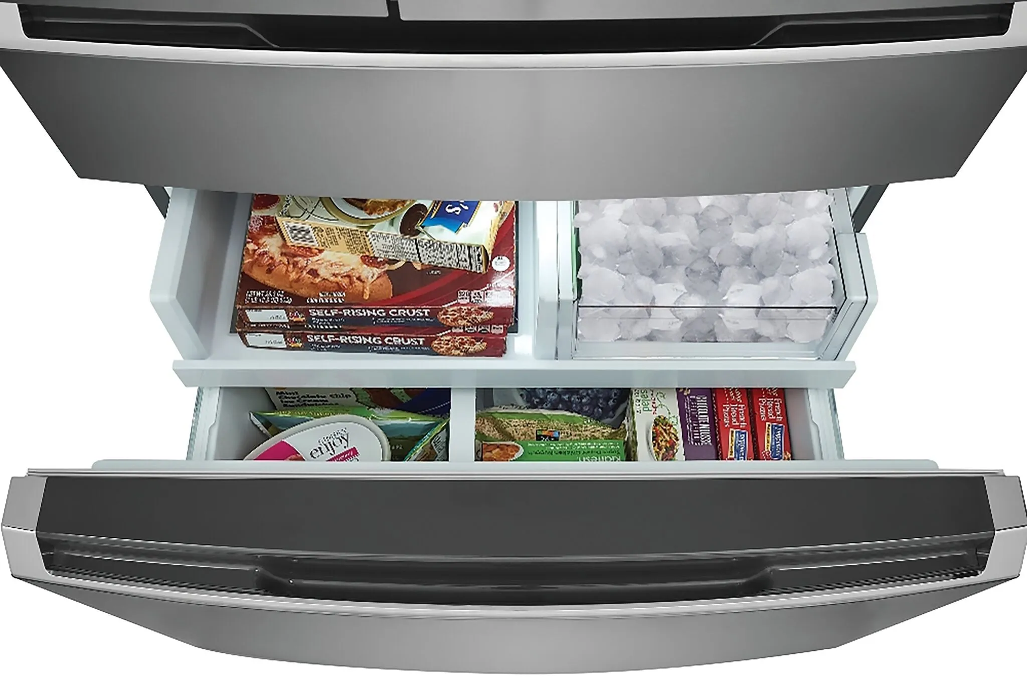 Frigidaire Gallery Smudge-Proof Stainless Steel Counter-Depth 4-Door French Door Refrigerator (22 Cu. Ft) - GRMG2272CF