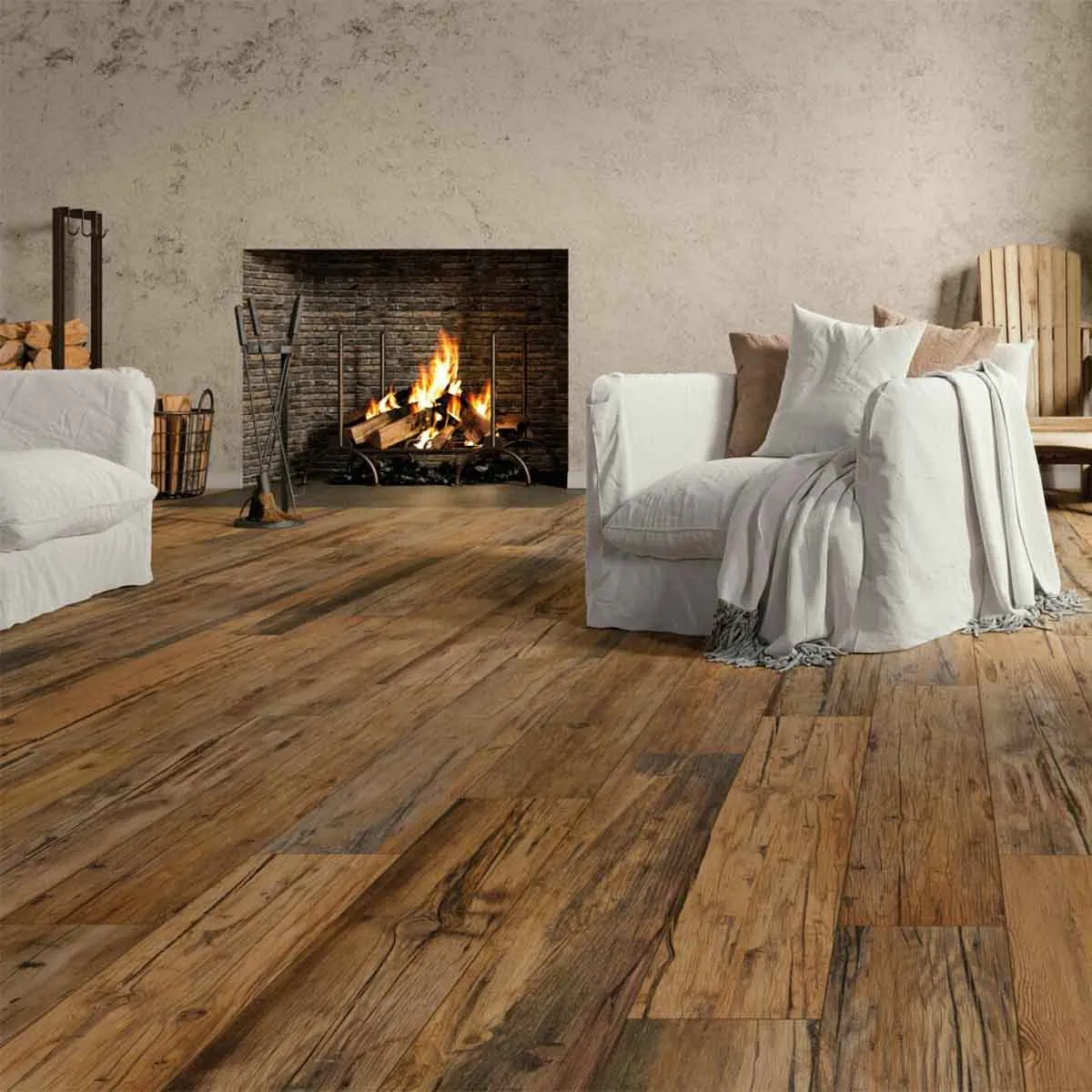 FS Wild Wood-Effect Porcelain Tile 20x120cm Matt