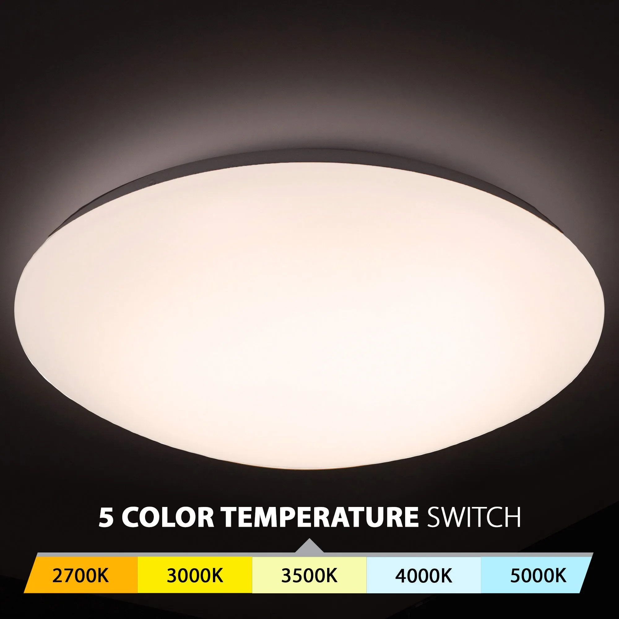 Glo 16" LED Energy Star Flush Mount 5-CCT Selectable