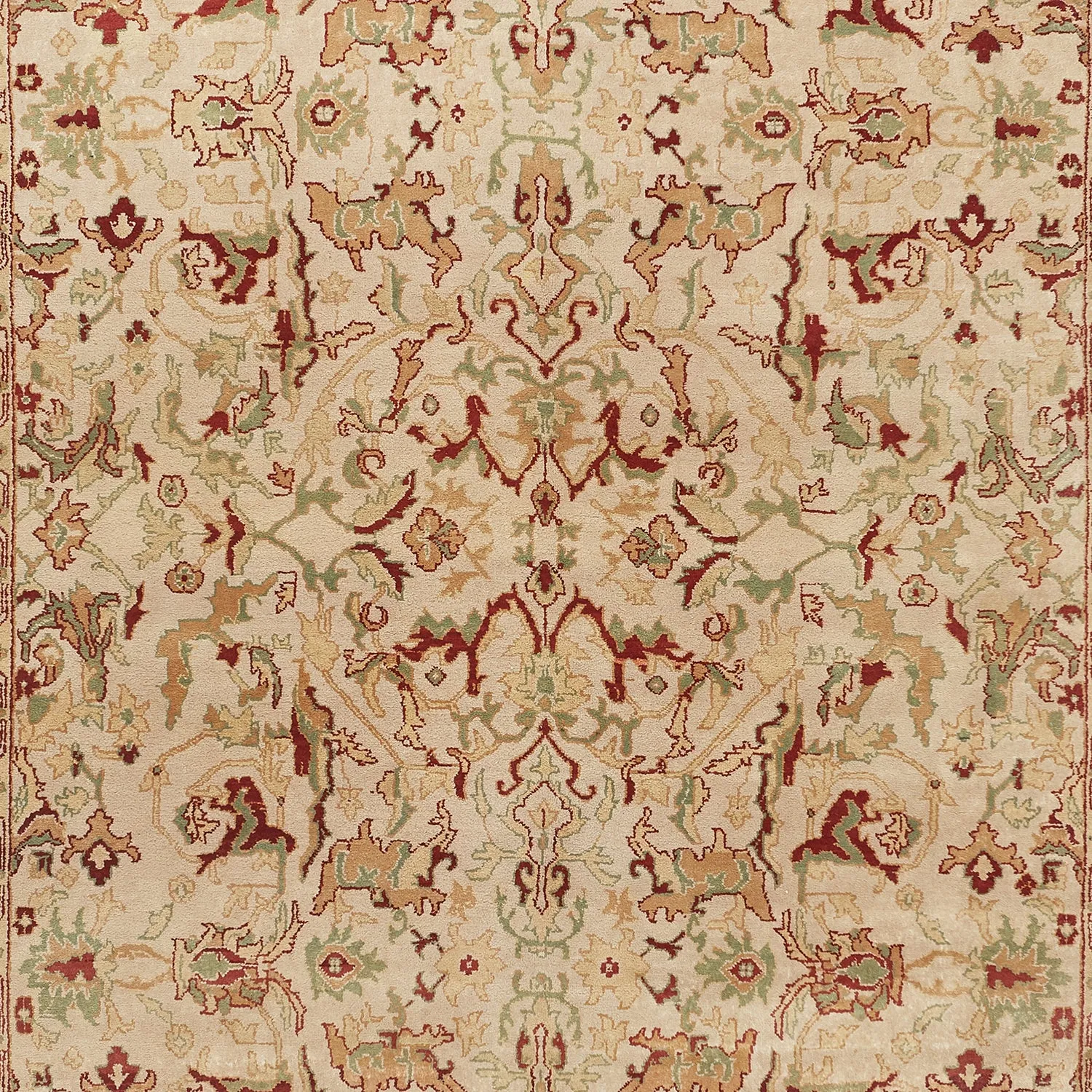 Green Traditional Wool Rug - 9' x 12'