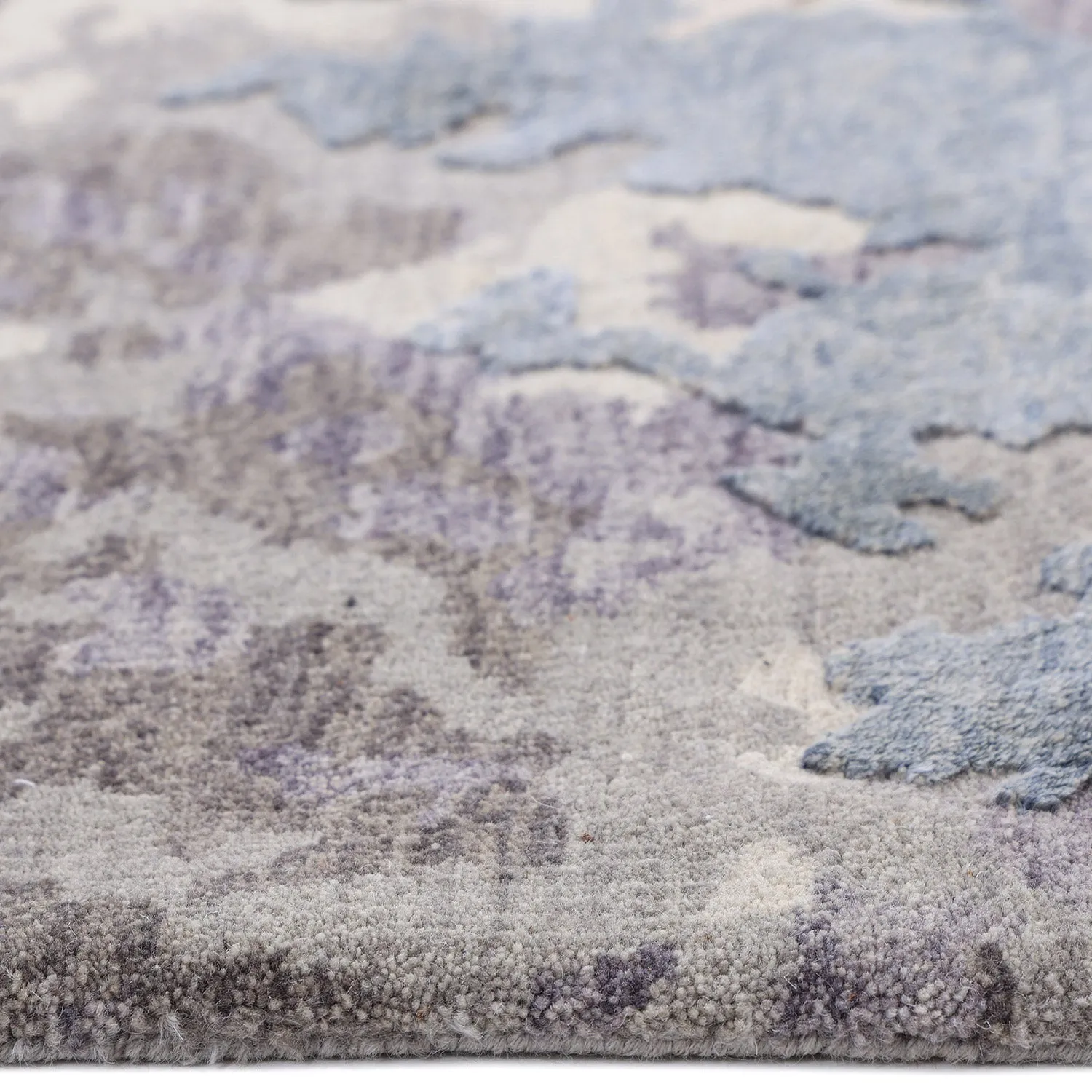 Grey Contemporary Wool Rug - 9'1" x 12'2"