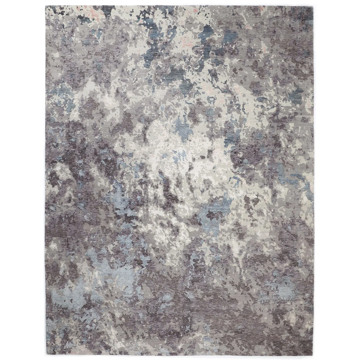 Grey Contemporary Wool Rug - 9'1" x 12'2"