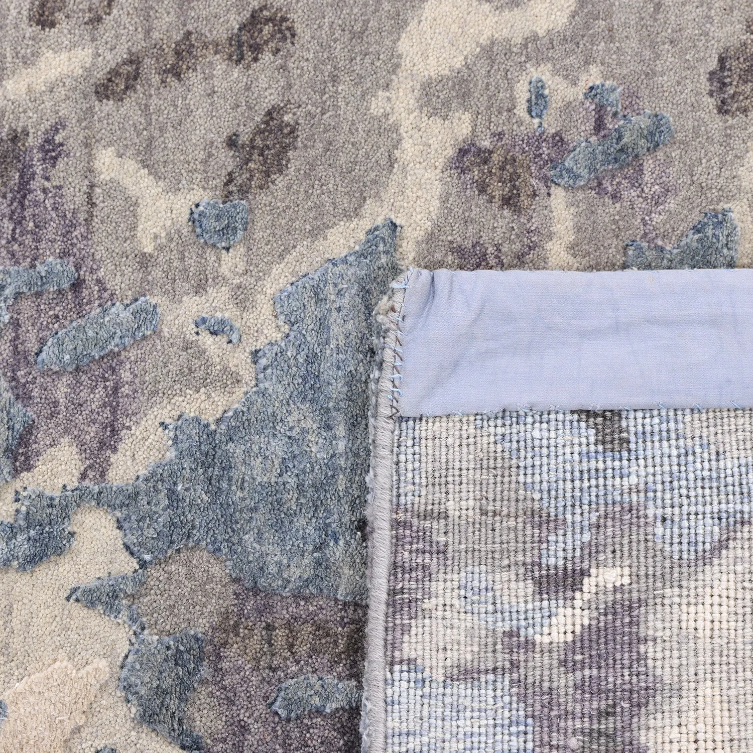 Grey Contemporary Wool Rug - 9'1" x 12'2"