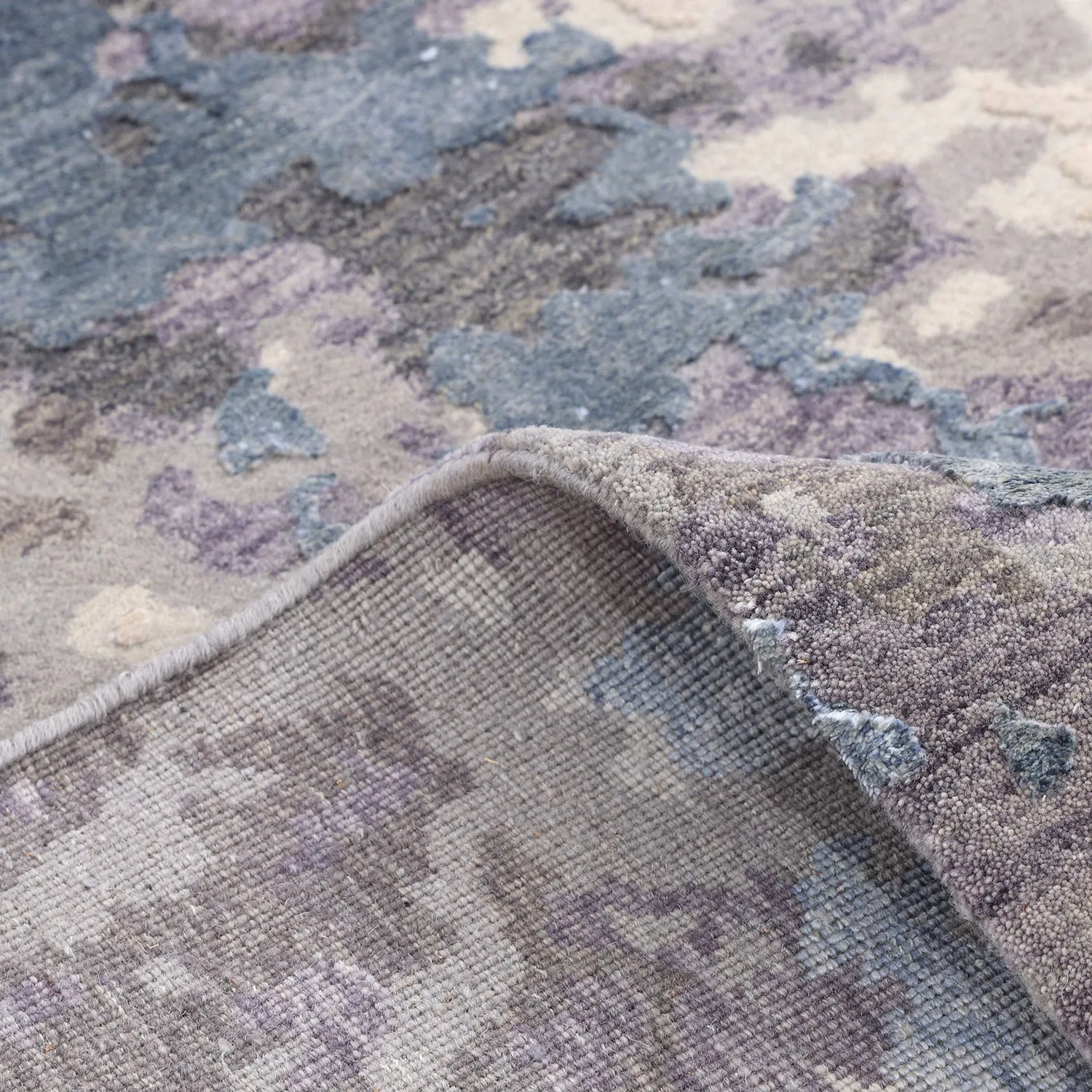 Grey Contemporary Wool Rug - 9'1" x 12'2"