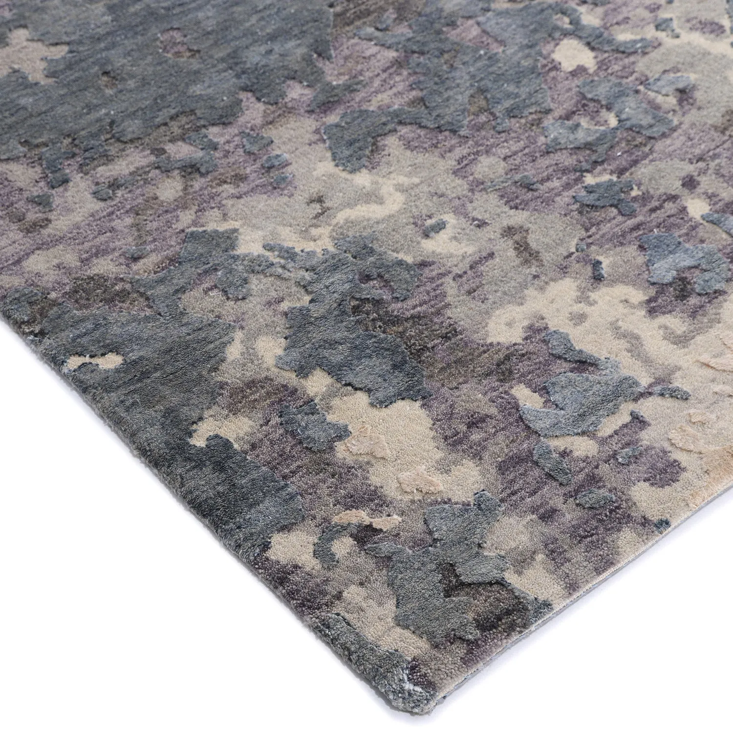 Grey Contemporary Wool Rug - 9'1" x 12'2"