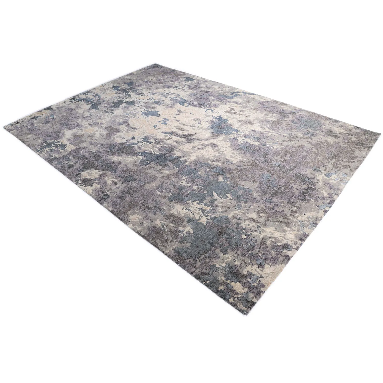 Grey Contemporary Wool Rug - 9'1" x 12'2"