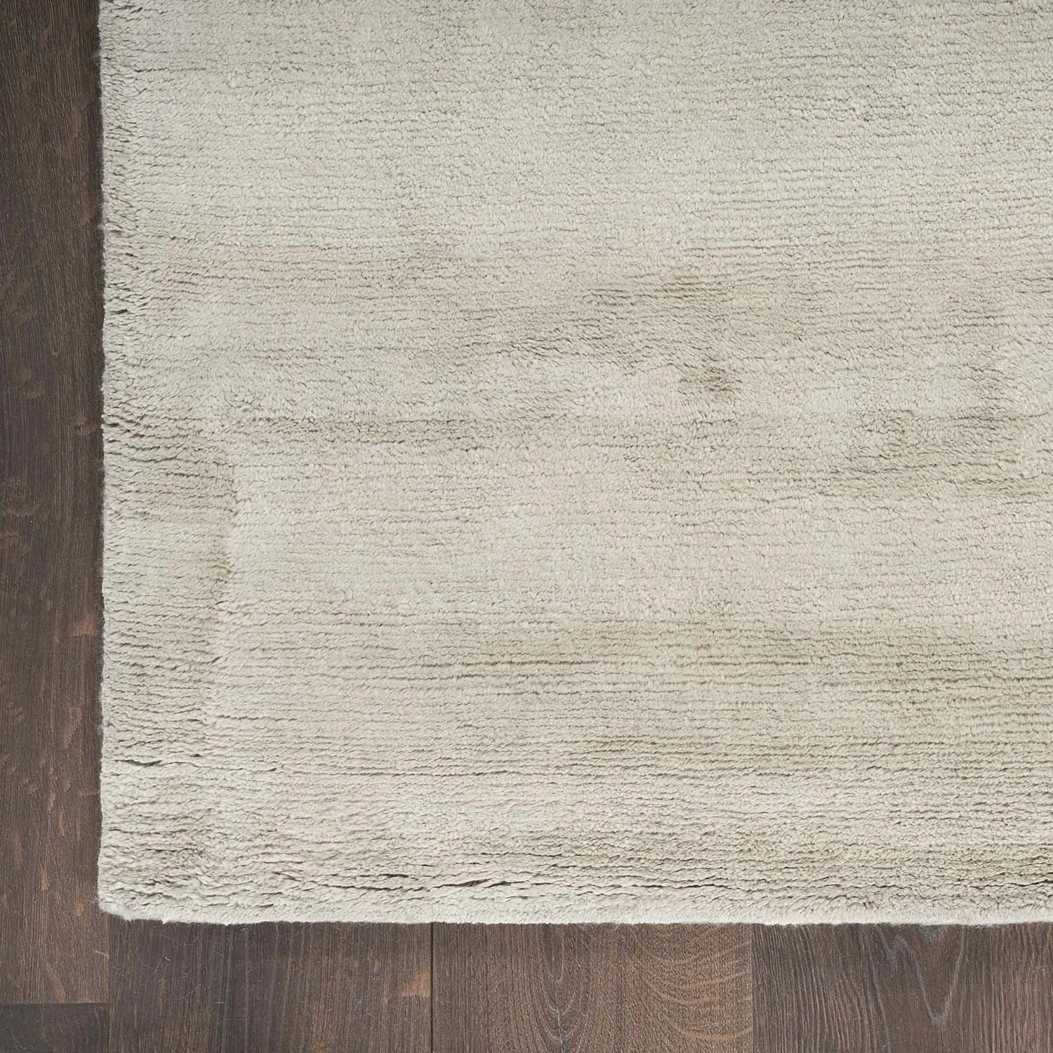 Grey Modern Wool Solid Rug - 10'1" x 14'