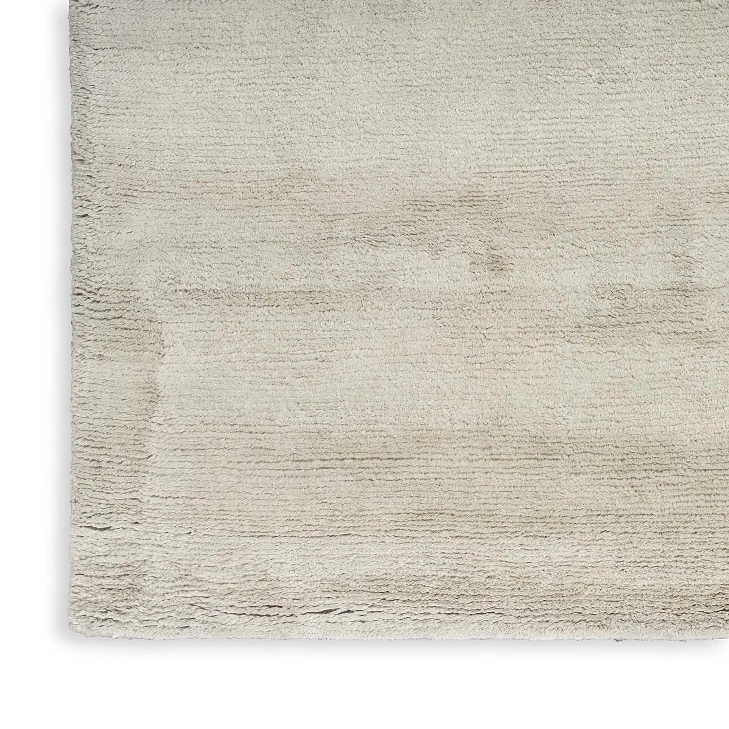 Grey Modern Wool Solid Rug - 10'1" x 14'
