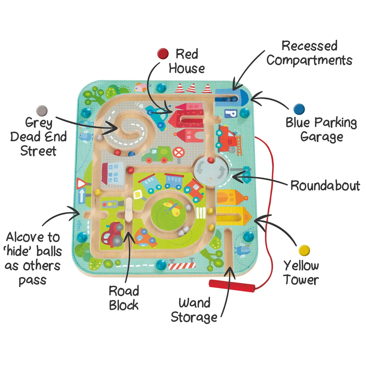 Haba Magnetic Town Maze