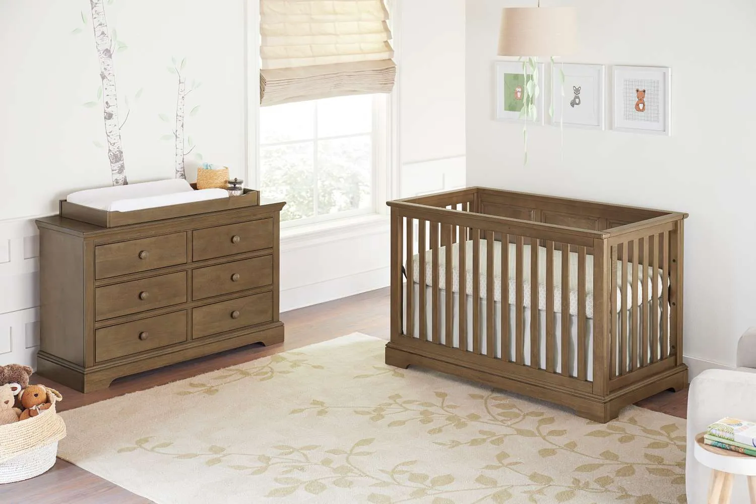 Hanley Convertible Cottage Crib - Cashew