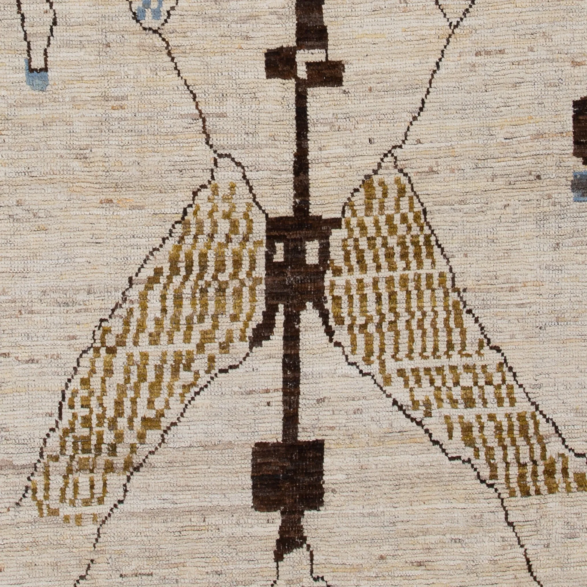 Ivory Modern Wool Rug - 10'1'' x 14'2''