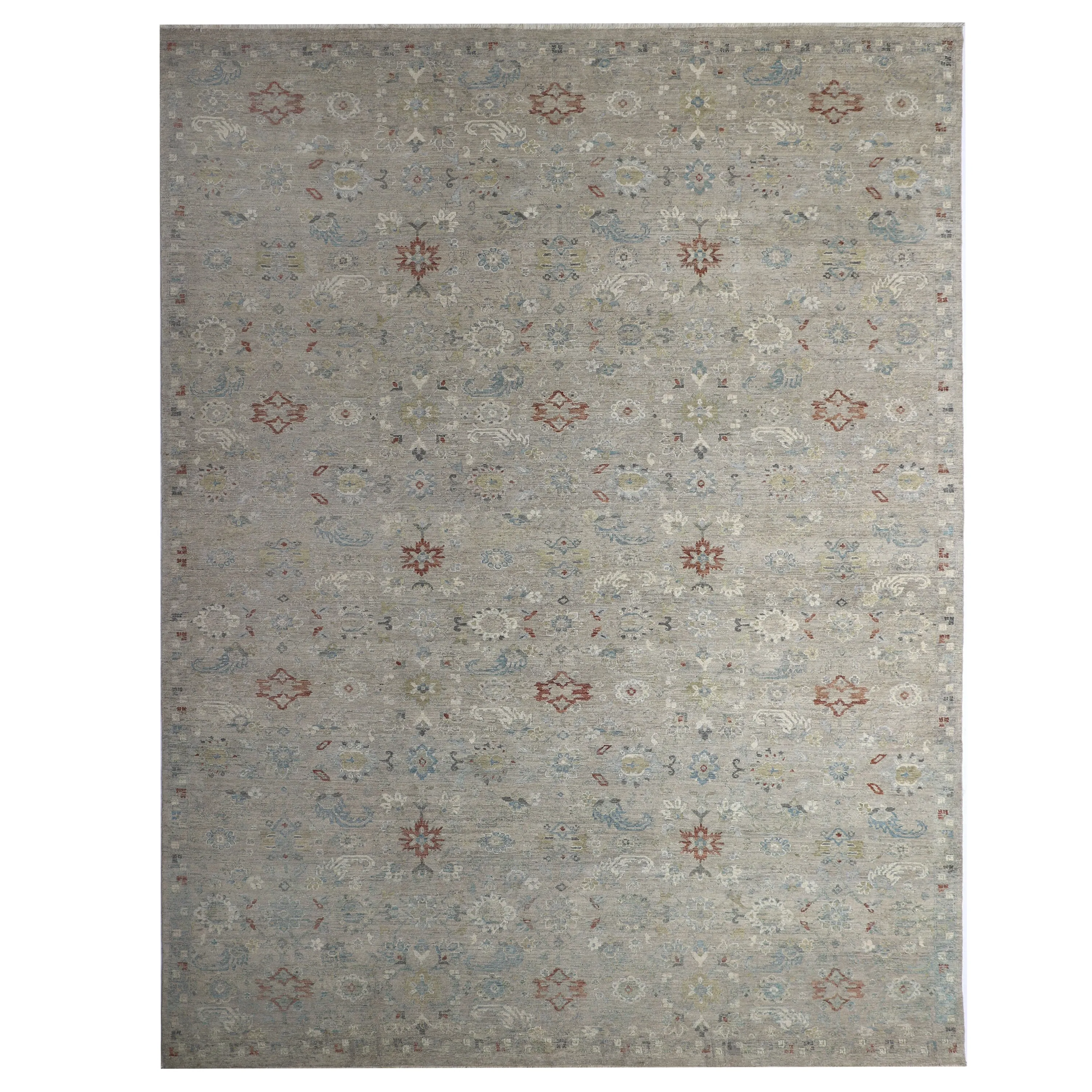 Ivory Traditional Wool Rug - 9'9" x 13'10"