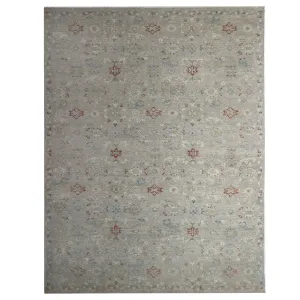 Ivory Traditional Wool Rug - 9'9" x 13'10"