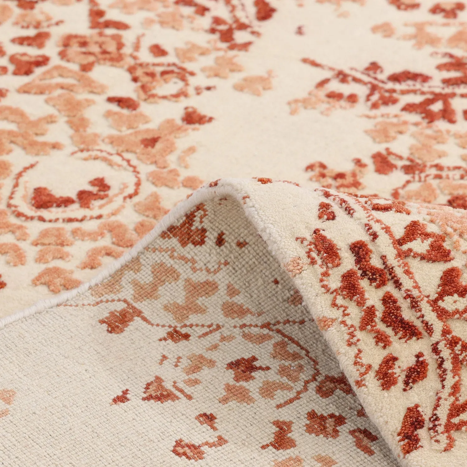 Ivory Transitional Wool Rug - 9'2" x 11'10"