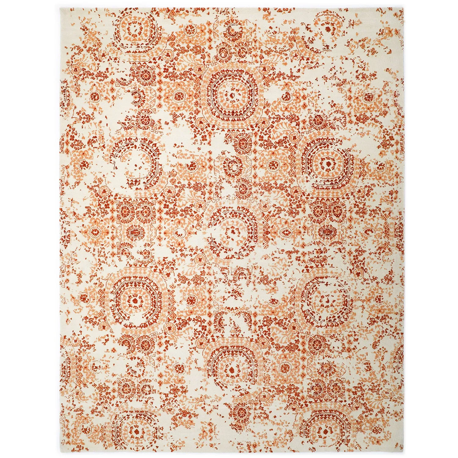 Ivory Transitional Wool Rug - 9'2" x 11'10"