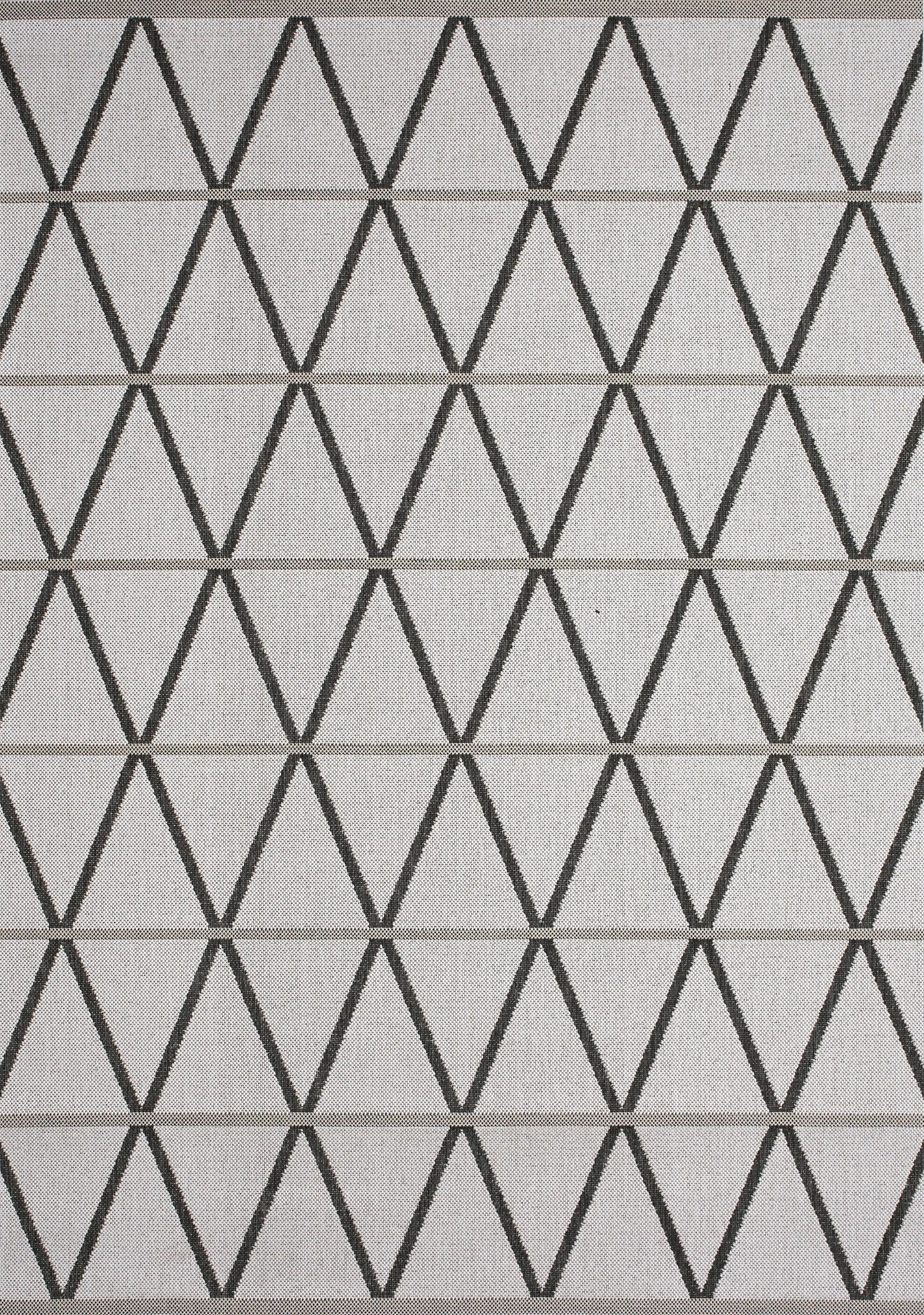 Jasper Trellis 5'3" X 7'7" Outdoor Area Rug - Grey