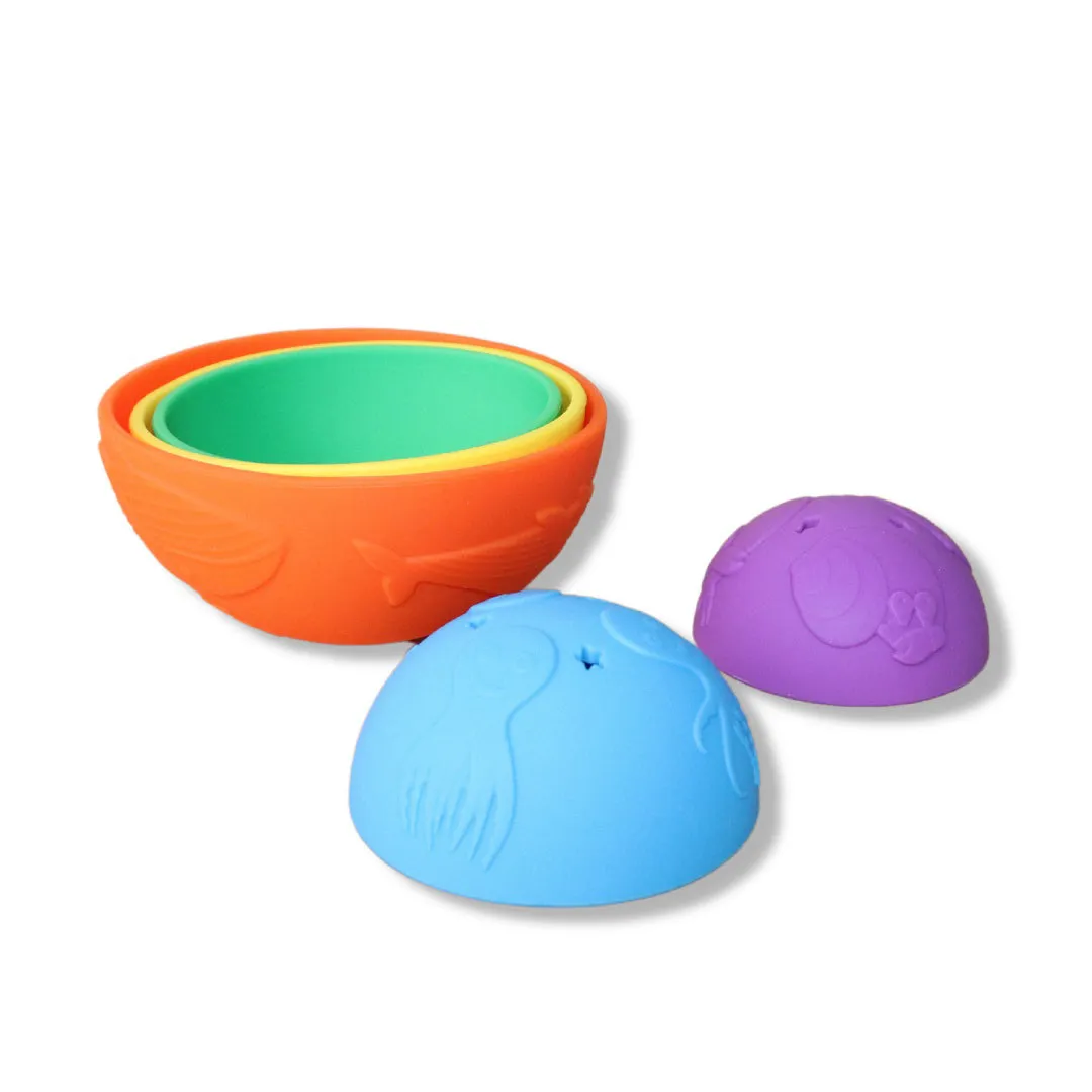 Jellystone Designs Ocean Stacking Cups Bright