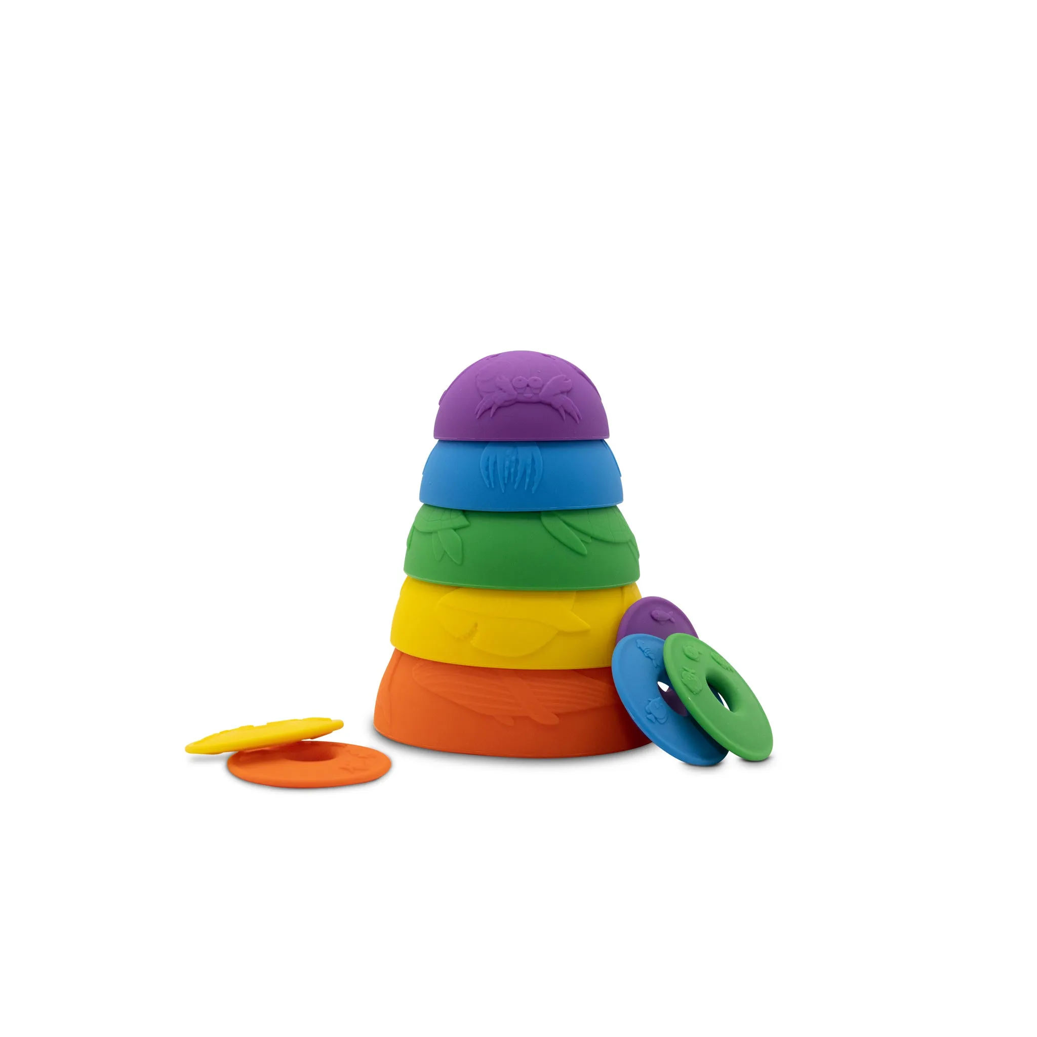 Jellystone Designs Ocean Stacking Cups Bright