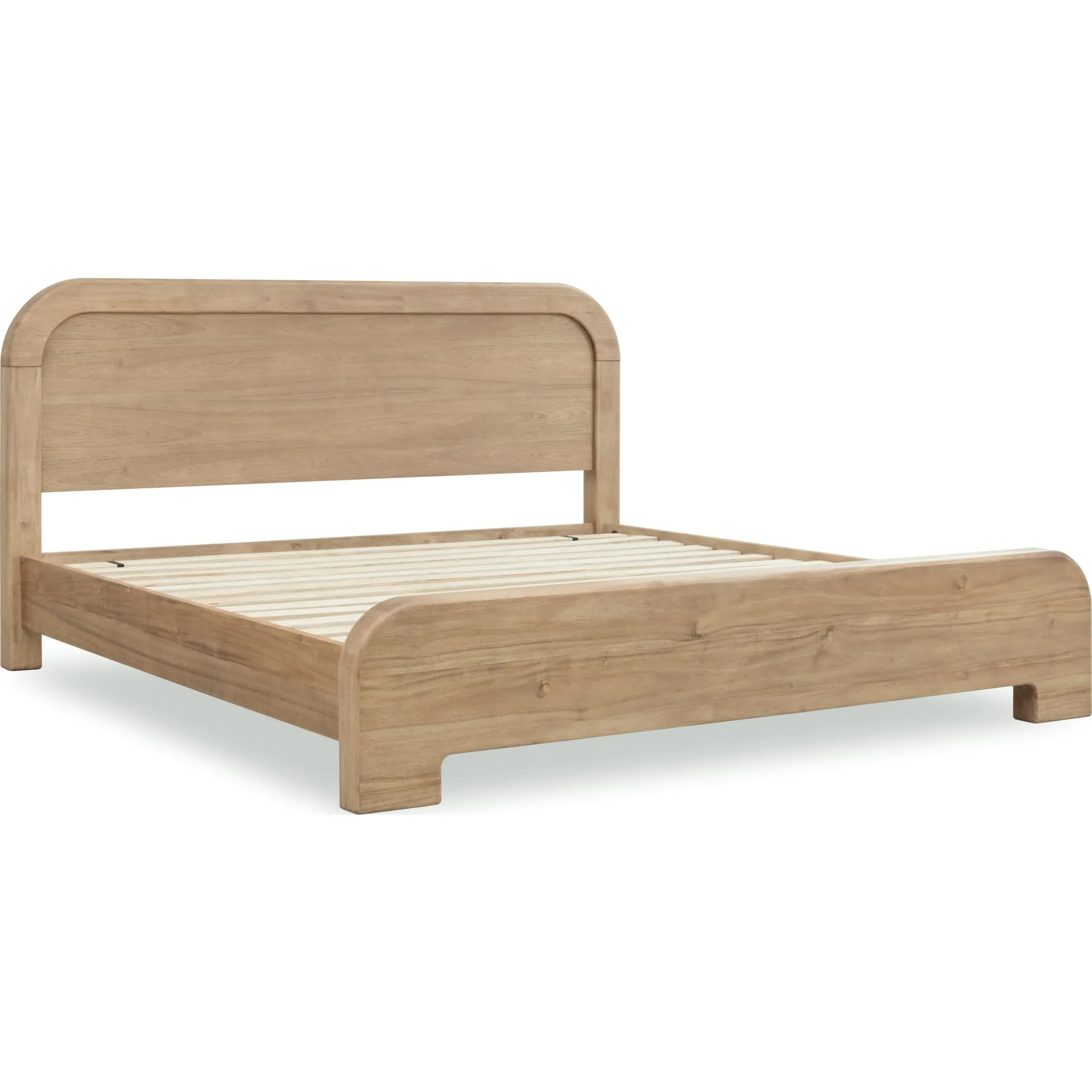 Kione Acacia Wood Platform Bed in Lioness Modus