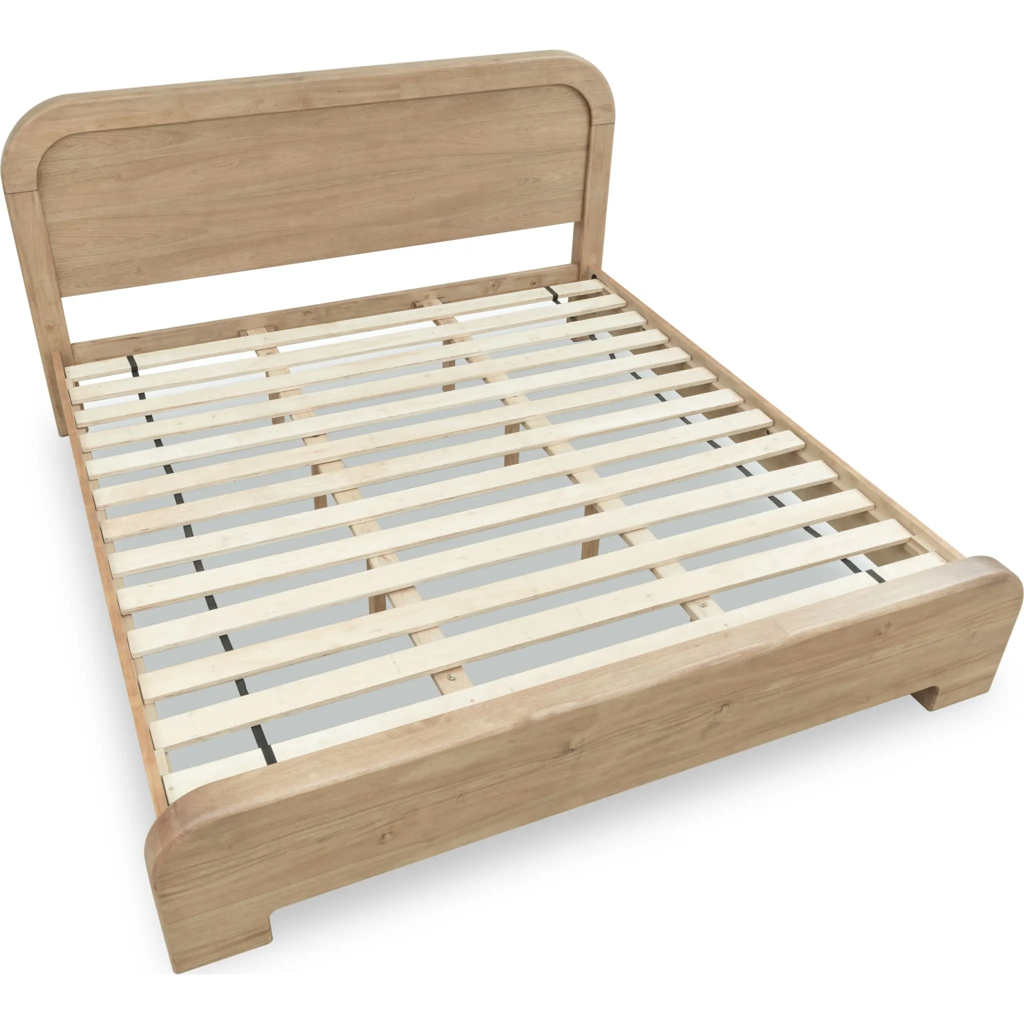 Kione Acacia Wood Platform Bed in Lioness Modus