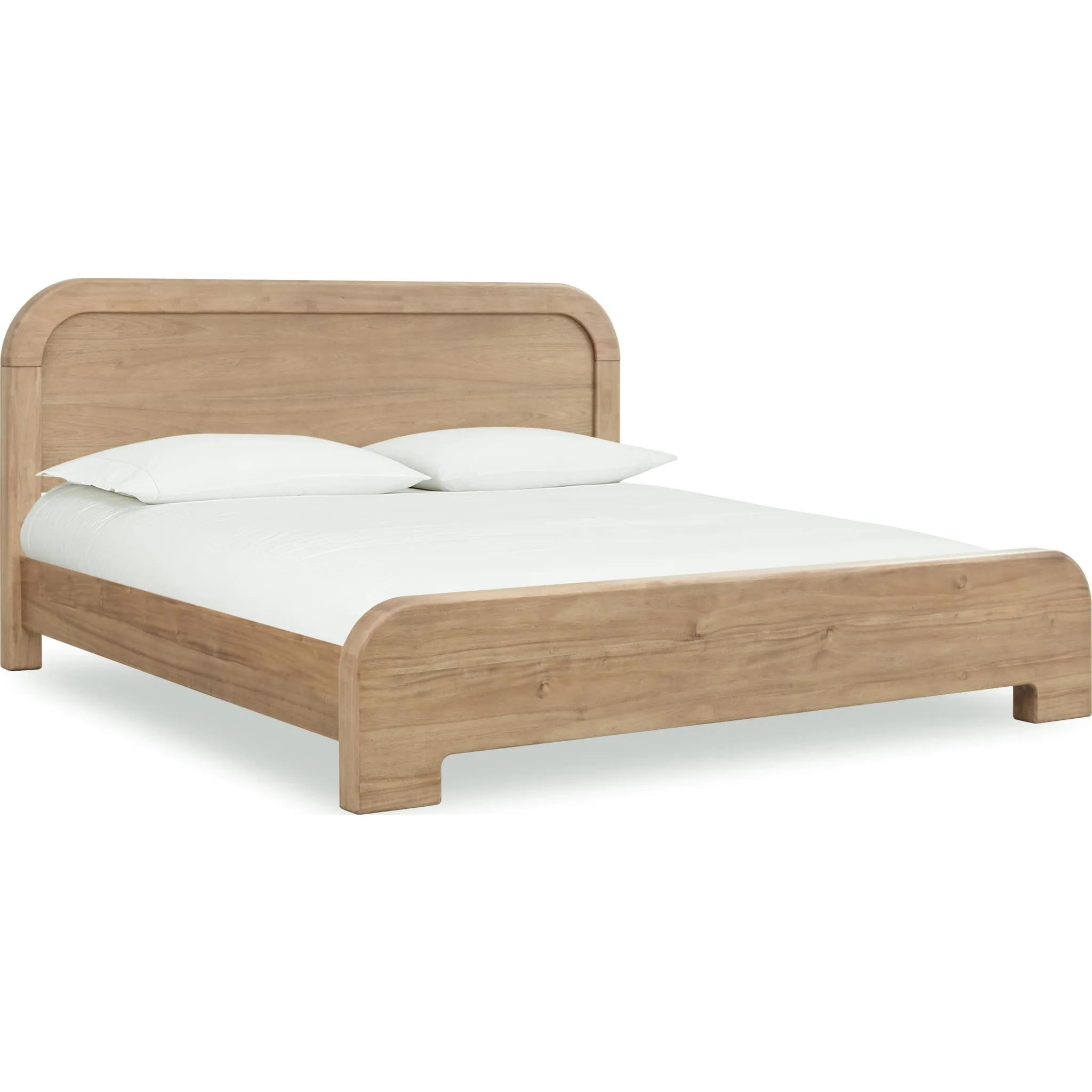 Kione Acacia Wood Platform Bed in Lioness Modus