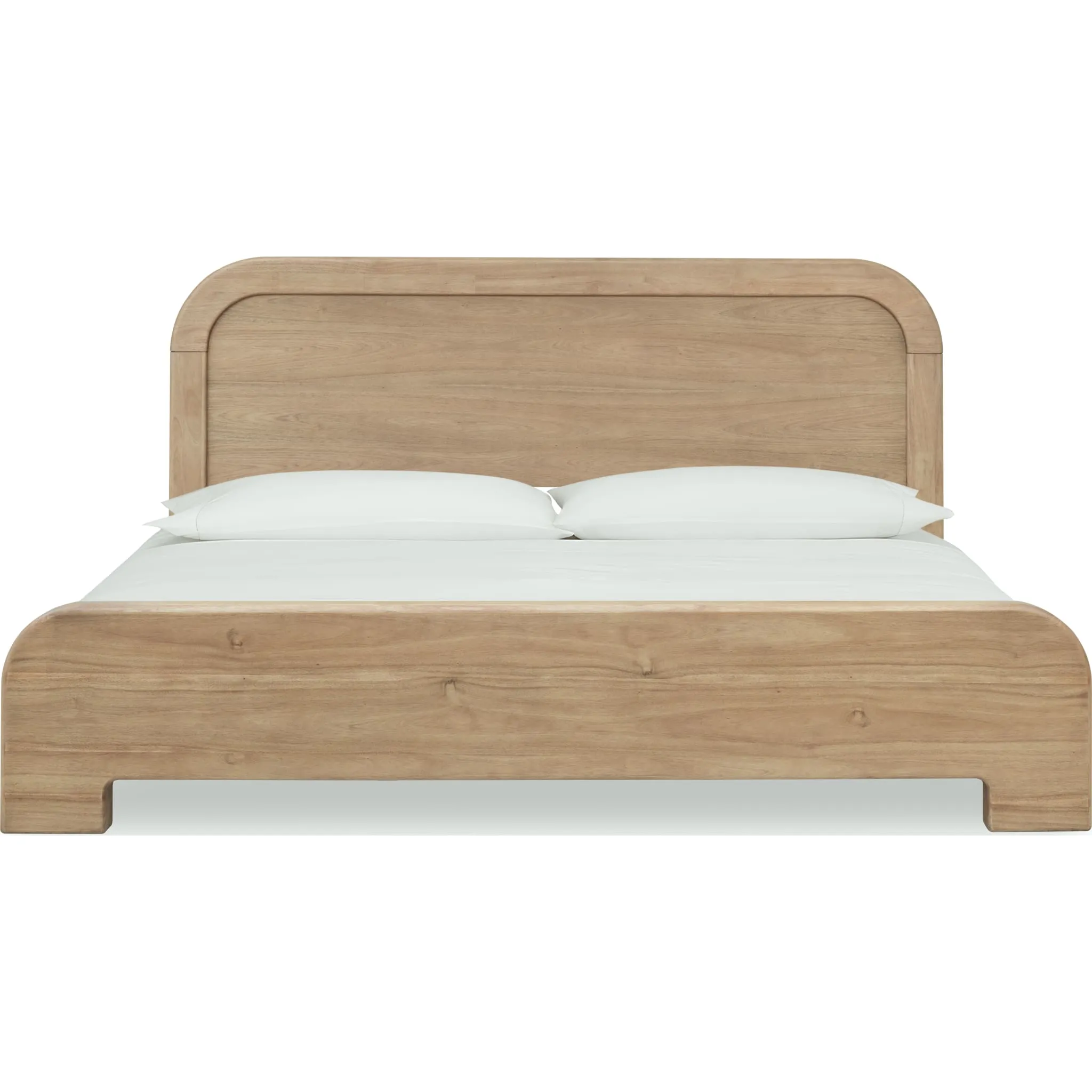Kione Acacia Wood Platform Bed in Lioness Modus