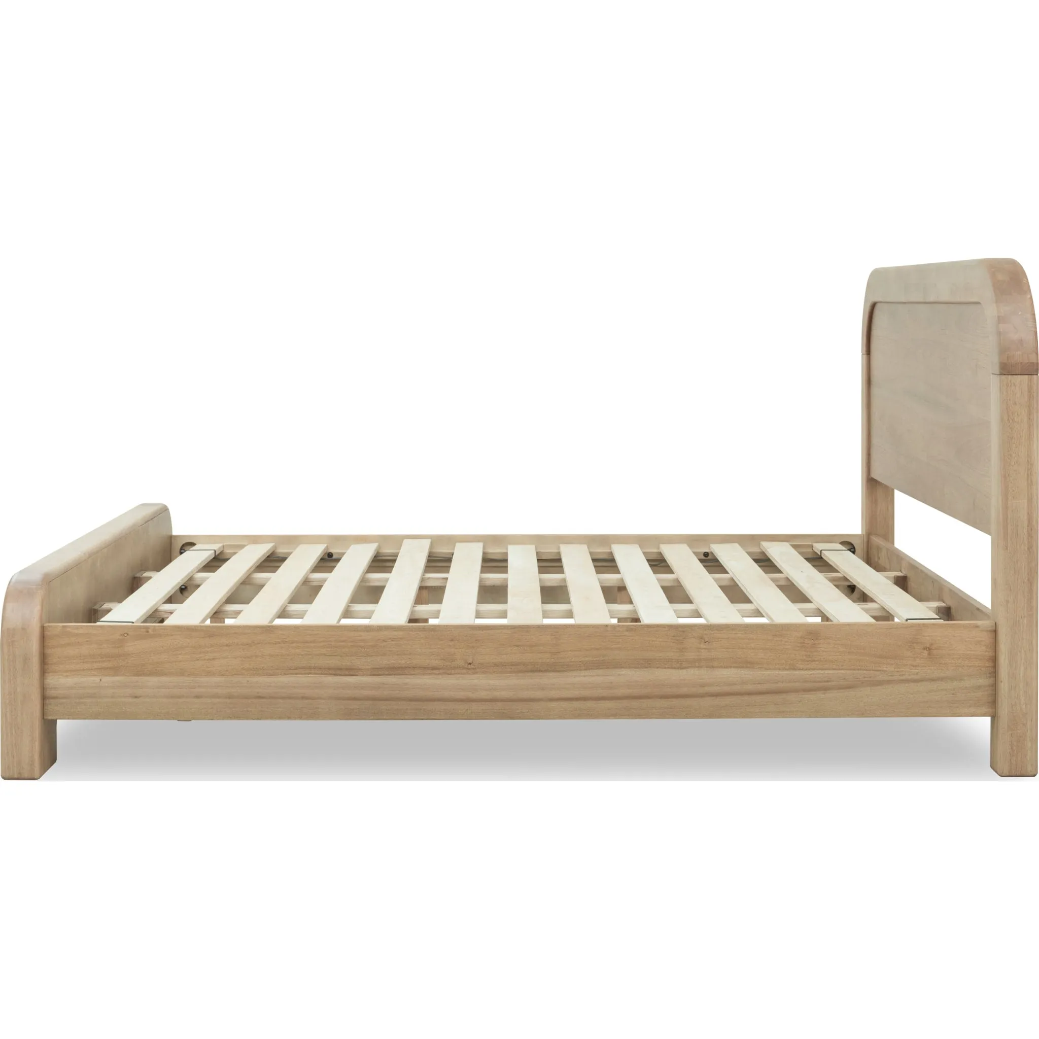 Kione Acacia Wood Platform Bed in Lioness Modus