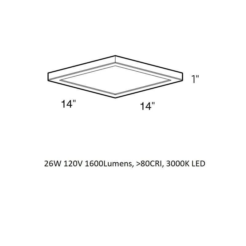 LED Square Outdoor Flush Mount
