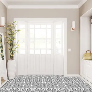 Ledbury Charcoal Black Porcelain Tile 45x45cm Matt