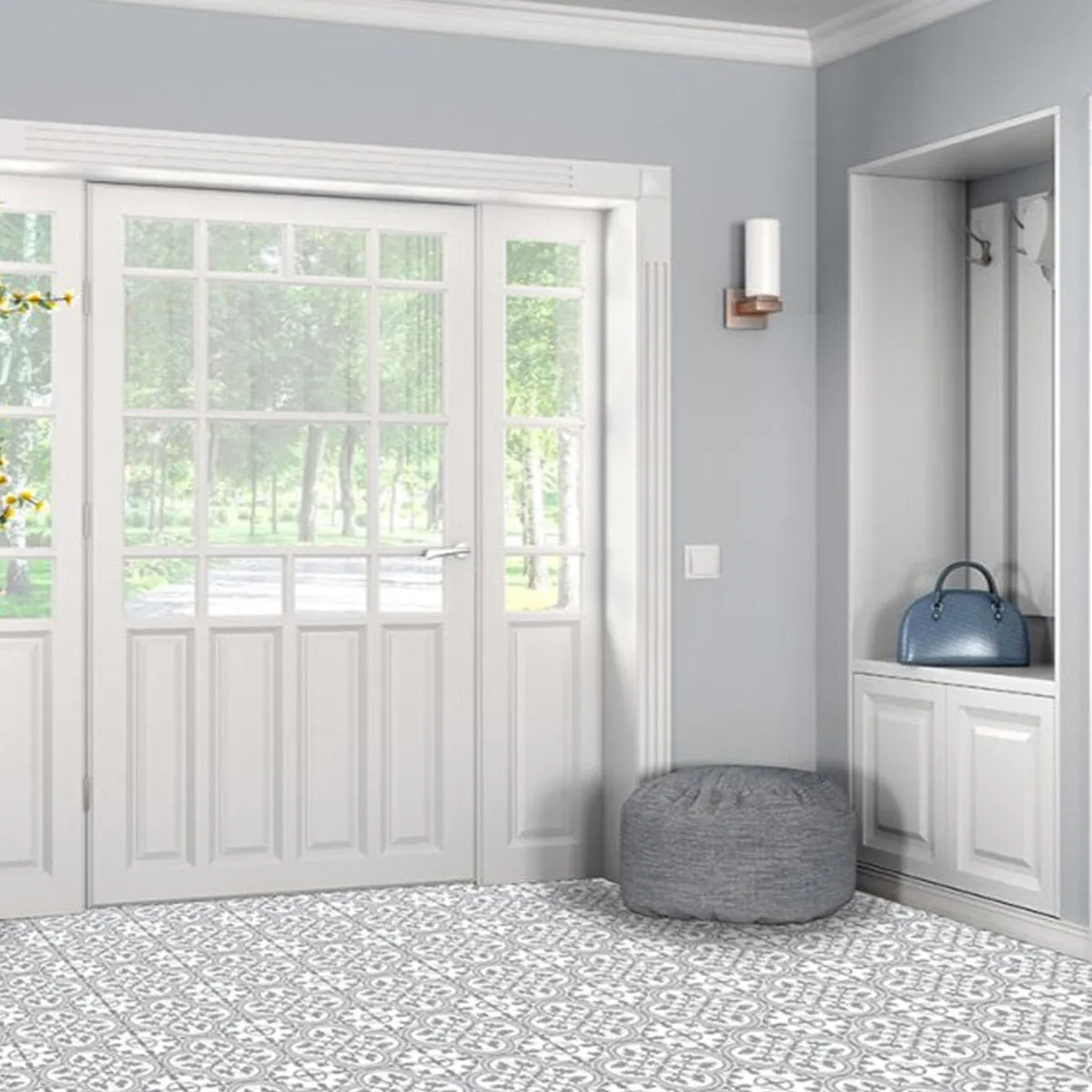 Ledbury Slate Grey Porcelain Tile 45x45cm Matt