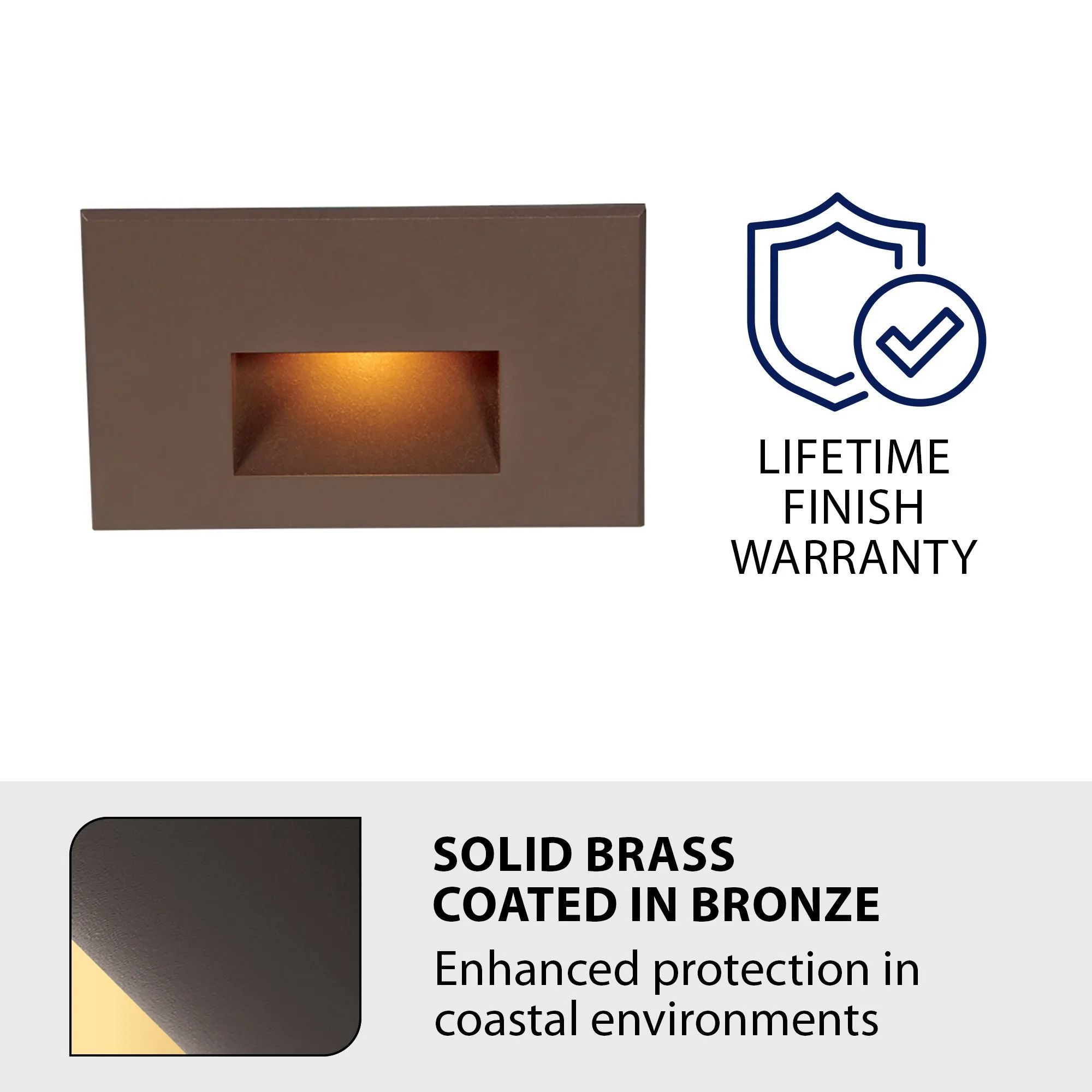 LEDme 120V LED Horizontal Indoor/Outdoor Step and Wall Light