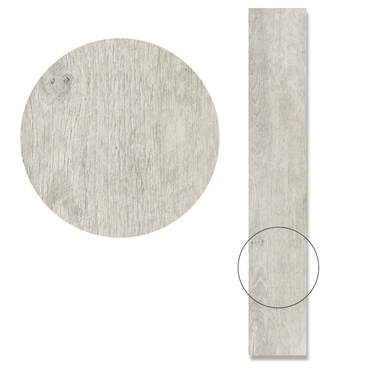 LENK Ash Wood-Effect Porcelain Tile 20x120cm Matt