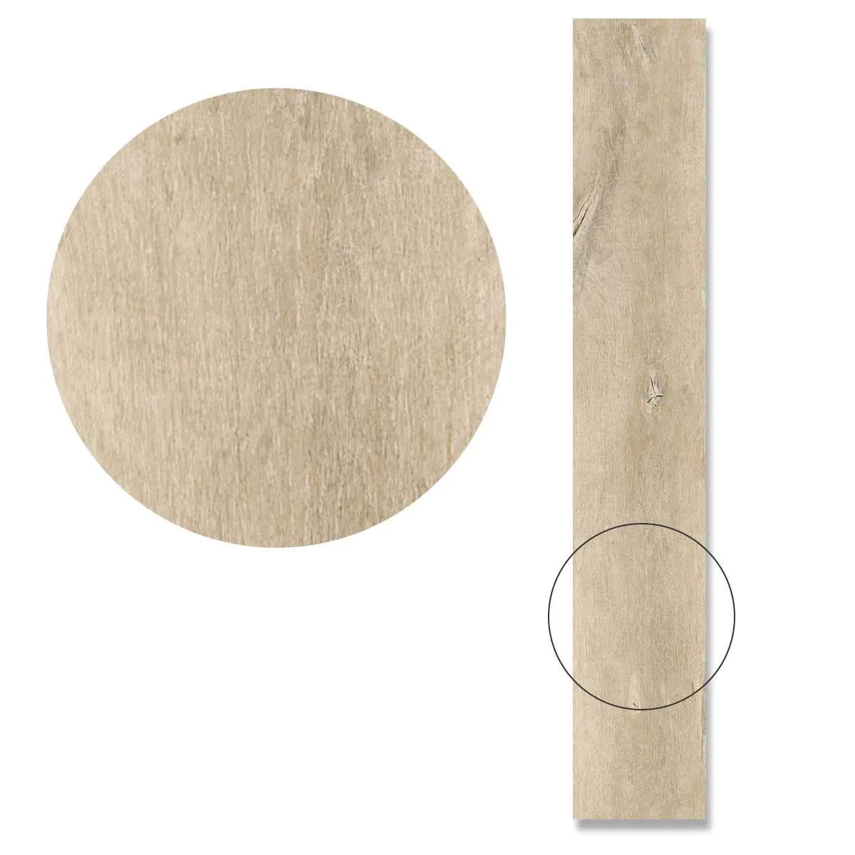 LENK Maple Wood-Effect Porcelain Tile 20x120cm Matt