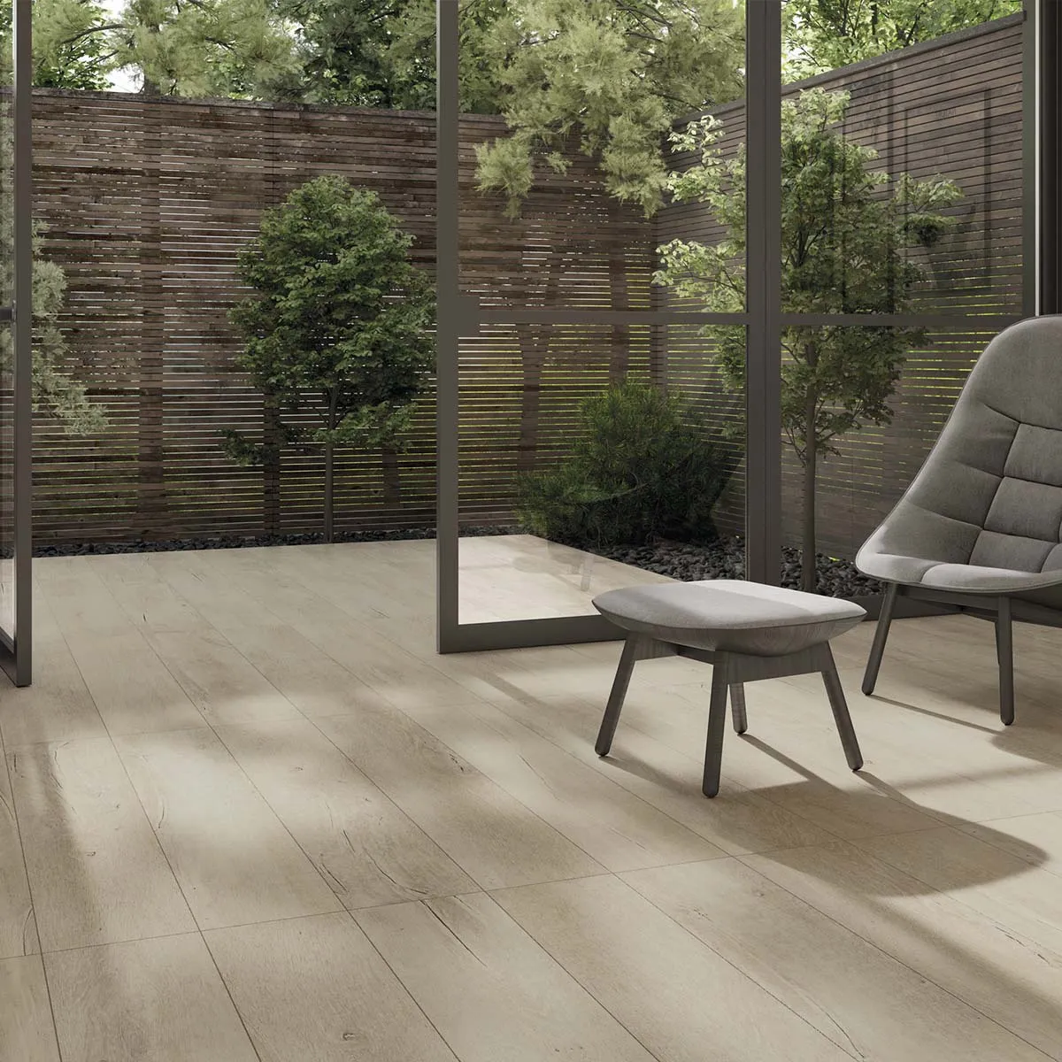 LENK Maple Wood-Effect Porcelain Tile 20x120cm Matt