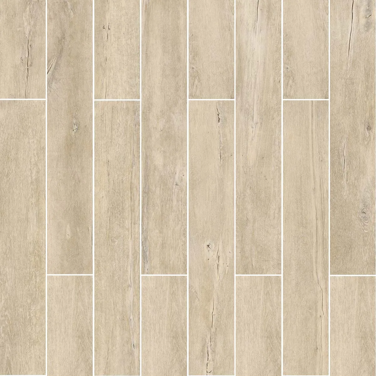 LENK Maple Wood-Effect Porcelain Tile 20x120cm Matt