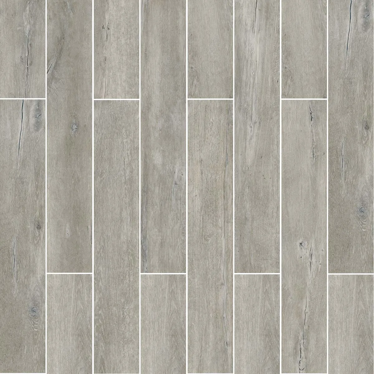 LENK Smoke Wood-Effect Porcelain Tile 20x120cm Matt