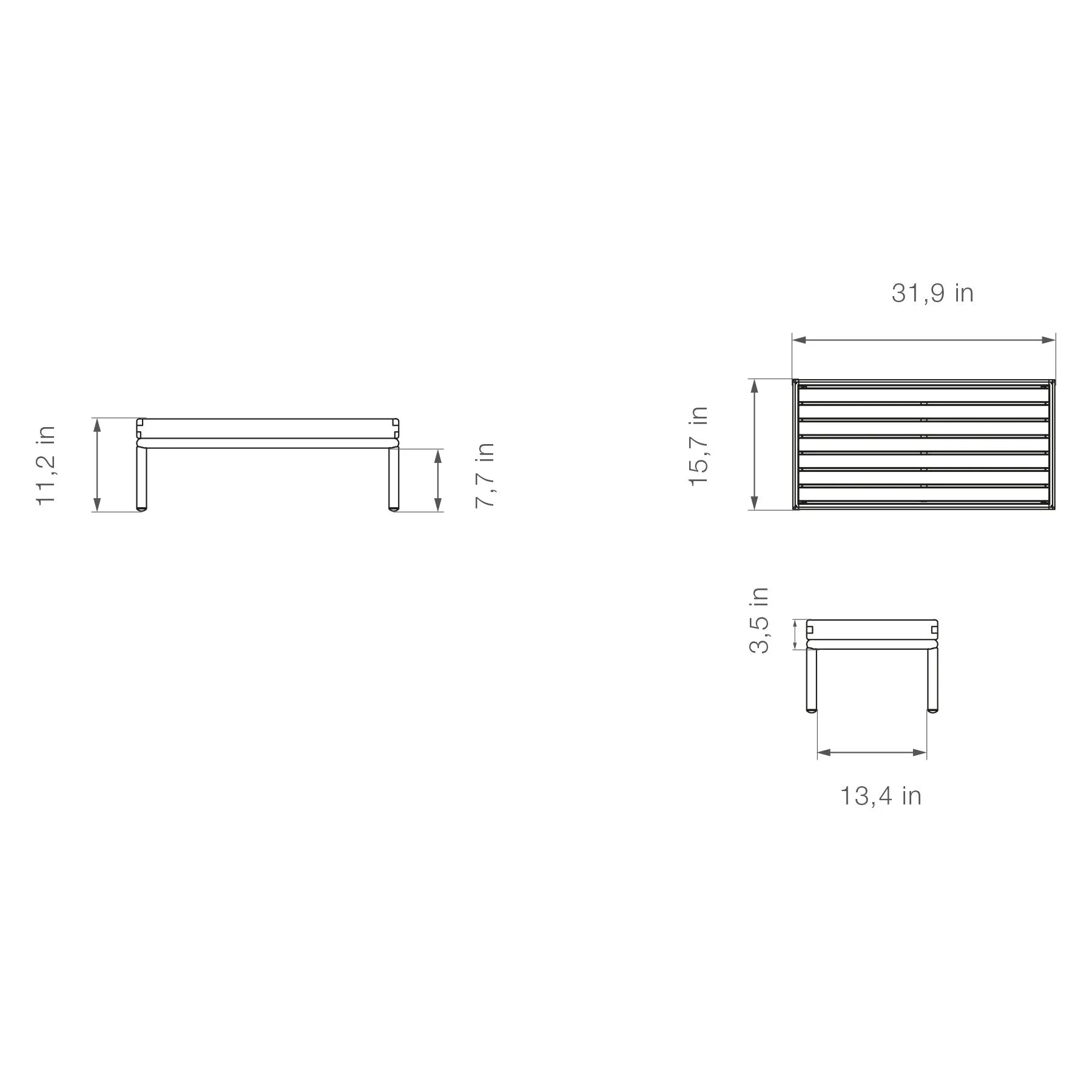 Level 2 Outdoor 3 Piece Sectional with Side/Coffee Table