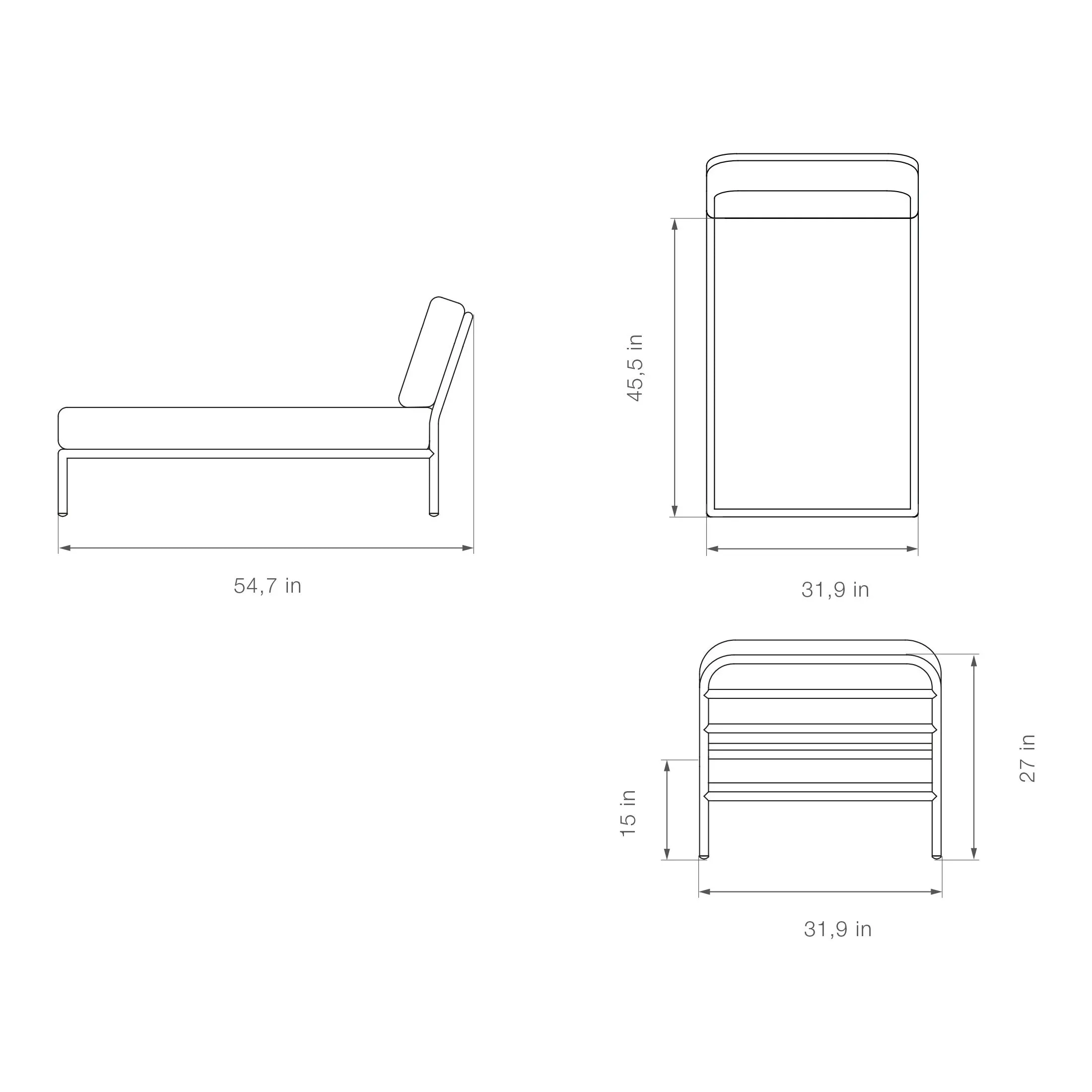 Level 2 Outdoor Sofa with Chaise and Coffee Table
