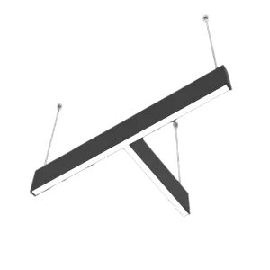 Linear Luminaire Slim25 T-Shaped Splicing 32w 3K Black Size:525x275x100mm