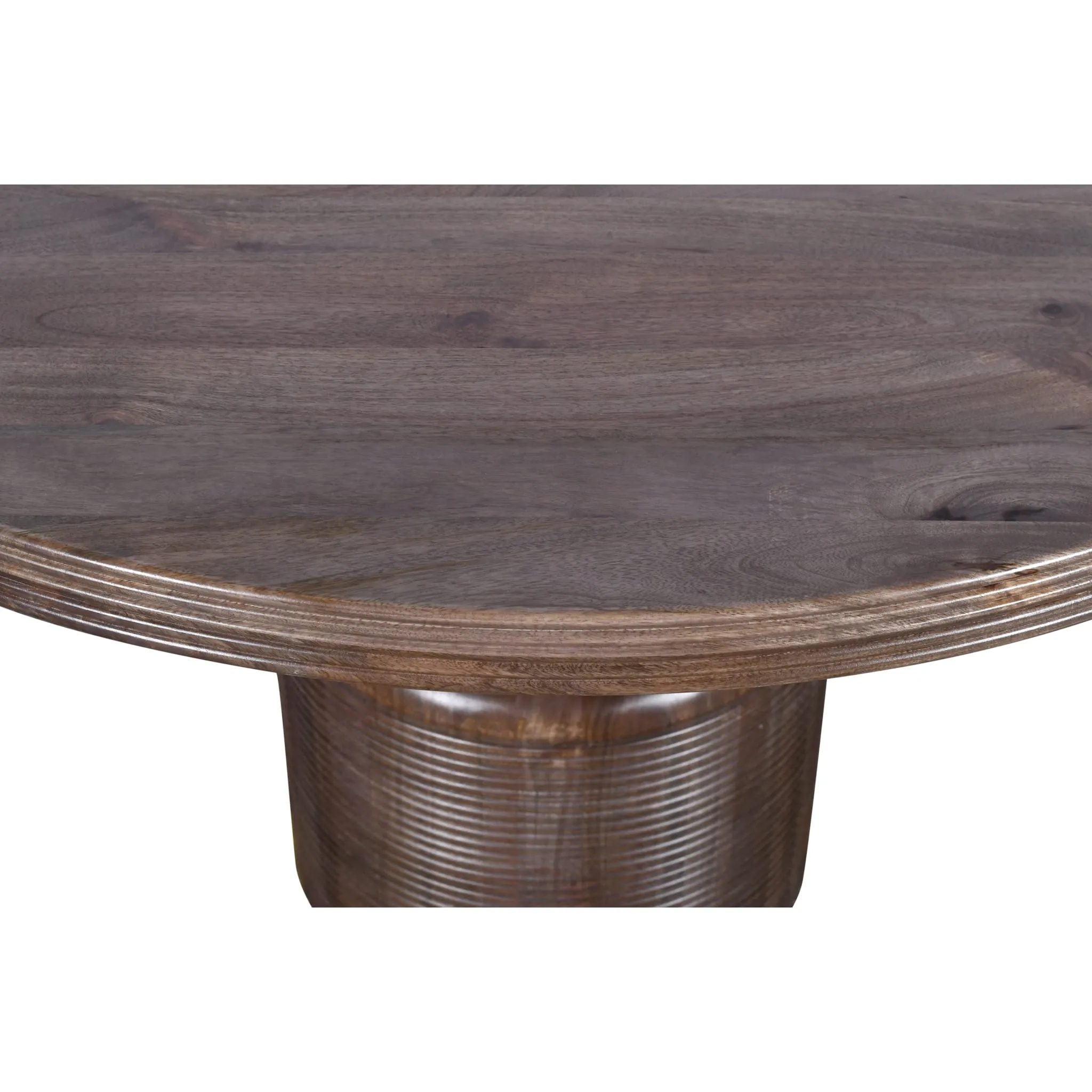Liyana Solid Wood Round Dining Table in Natural Tan Modus
