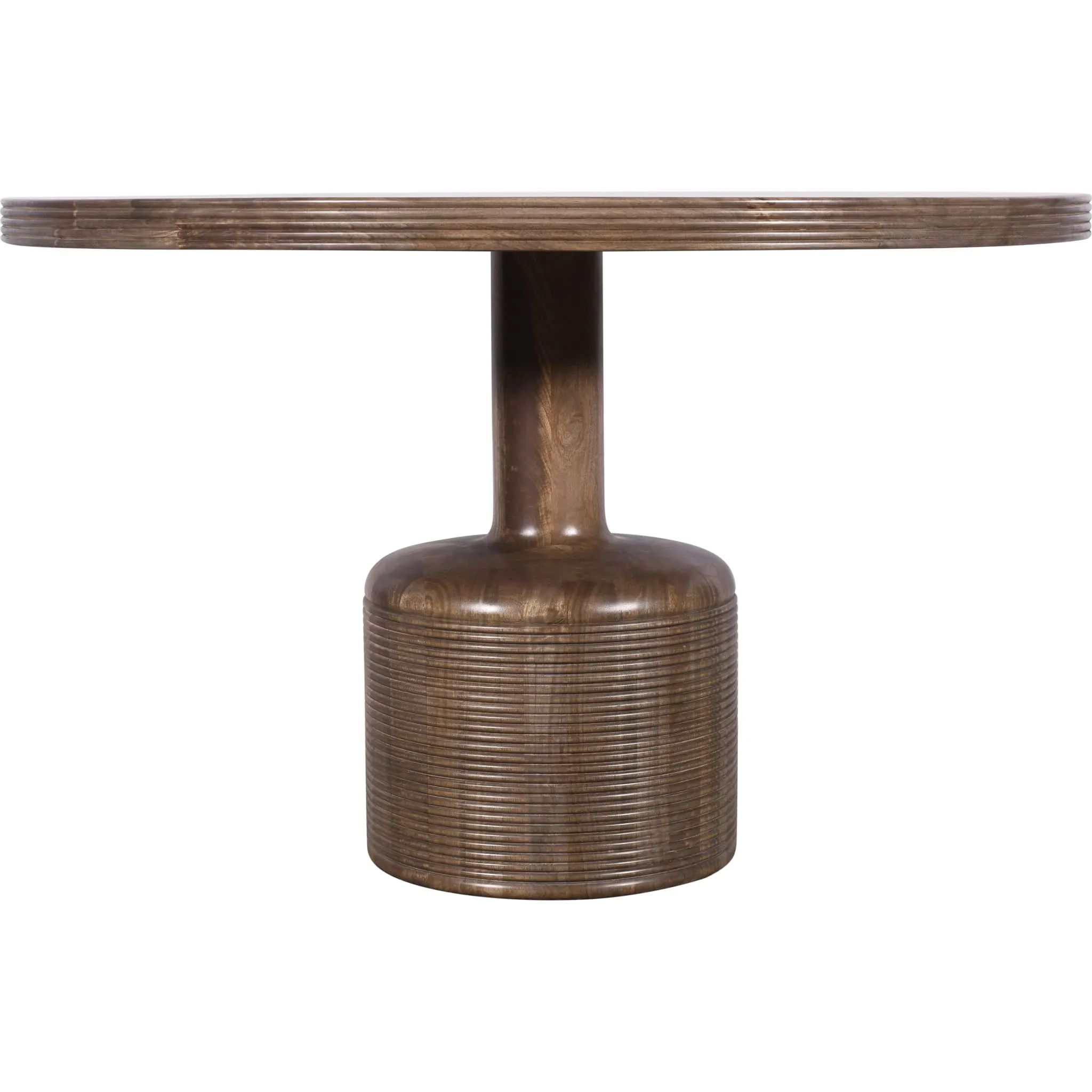 Liyana Solid Wood Round Dining Table in Natural Tan Modus