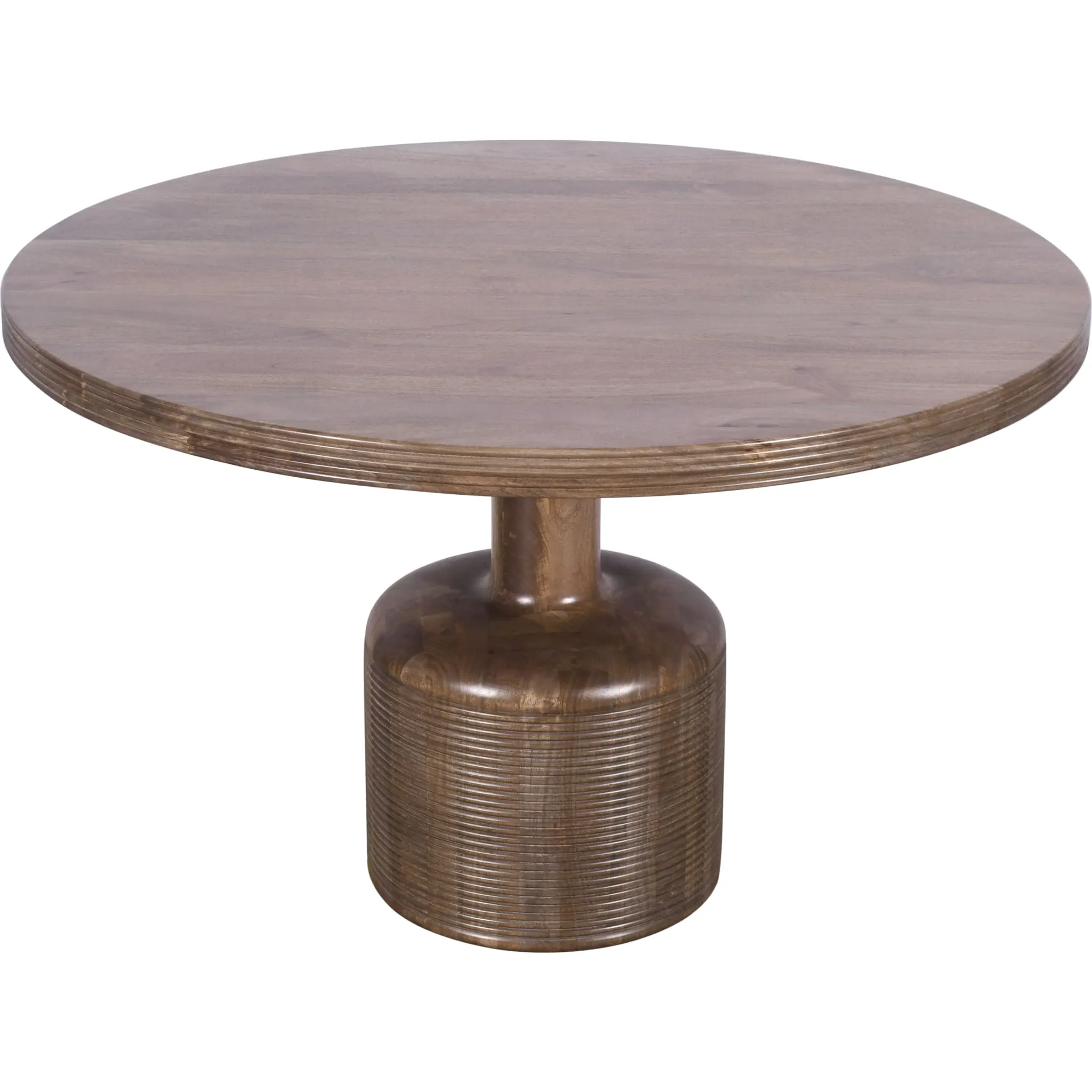 Liyana Solid Wood Round Dining Table in Natural Tan Modus