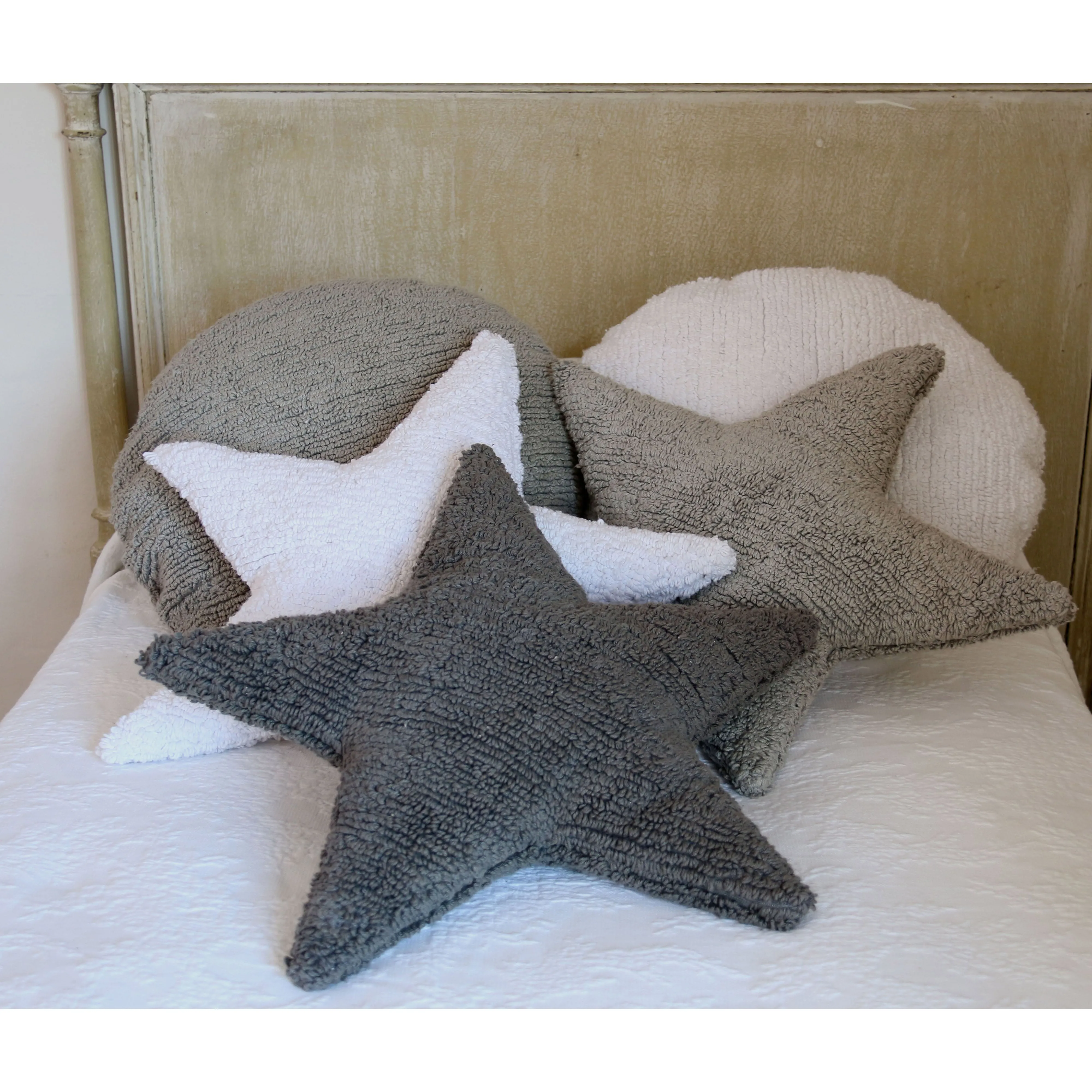 Lorena Canals Star White Machine Washable Cushion