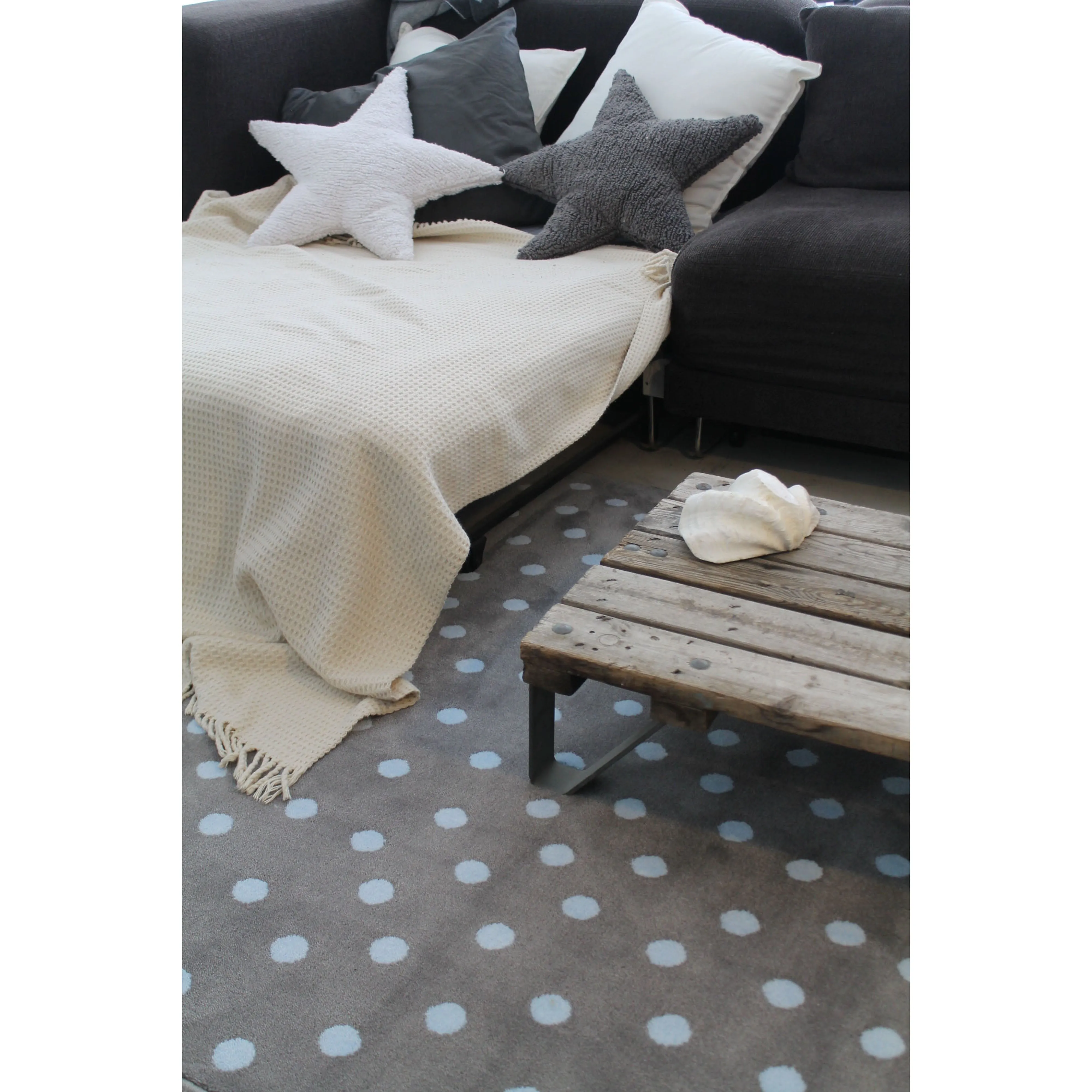 Lorena Canals Star White Machine Washable Cushion