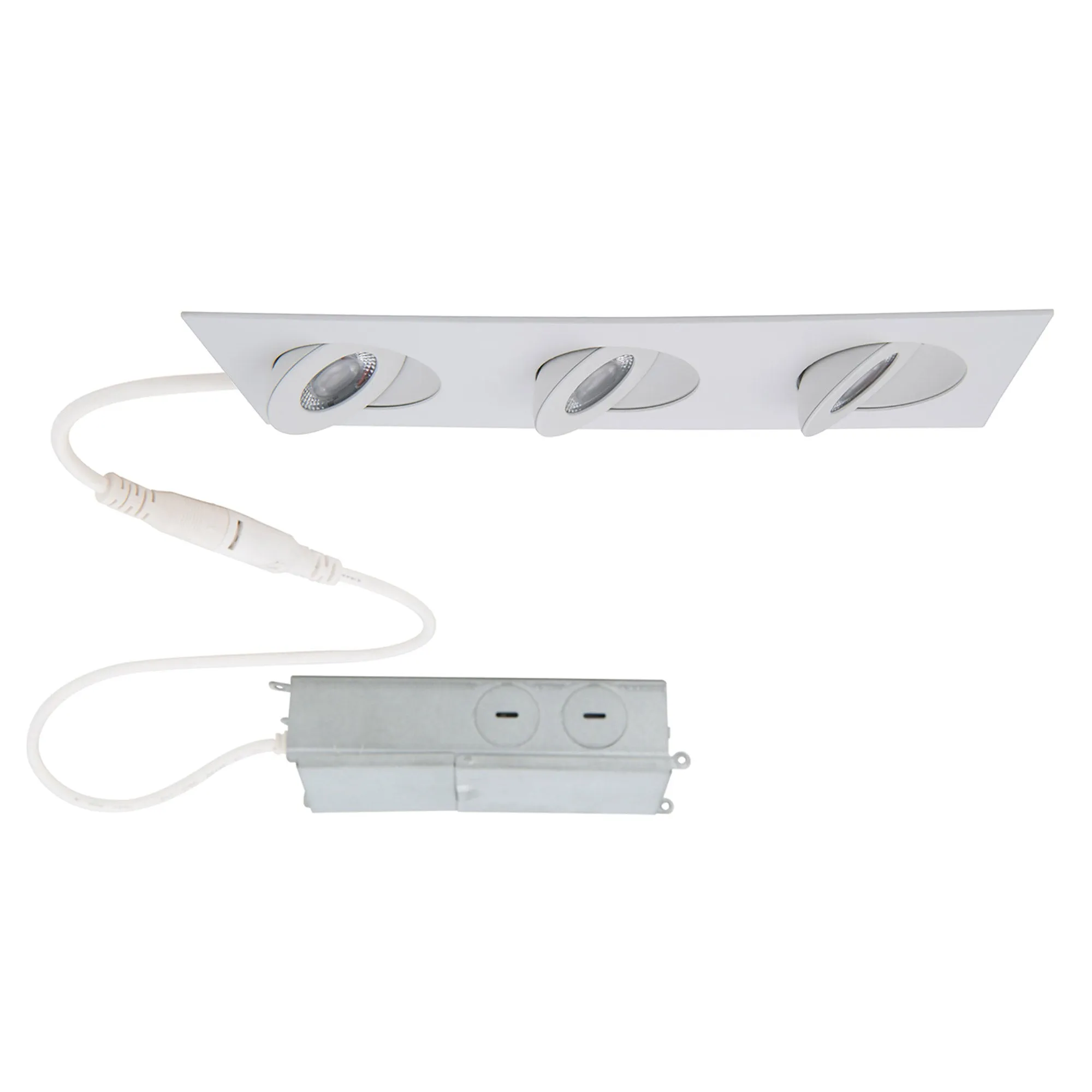 Lotos 2" LED 3-Light Square Adjustable Recessed Kit