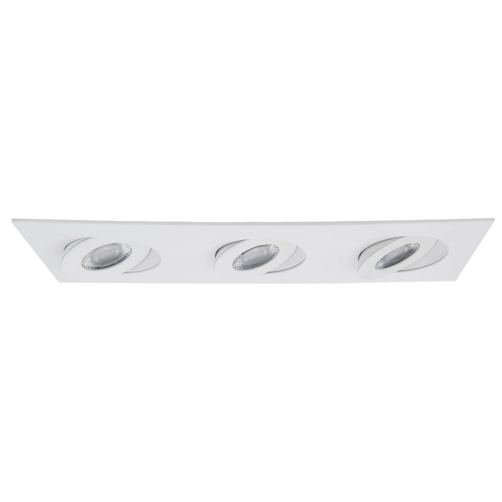Lotos 2" LED 3-Light Square Adjustable Recessed Kit