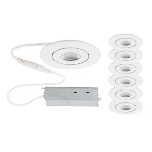 Lotos 2" LED Round Adjustable Recessed Kit (Pack of 6)