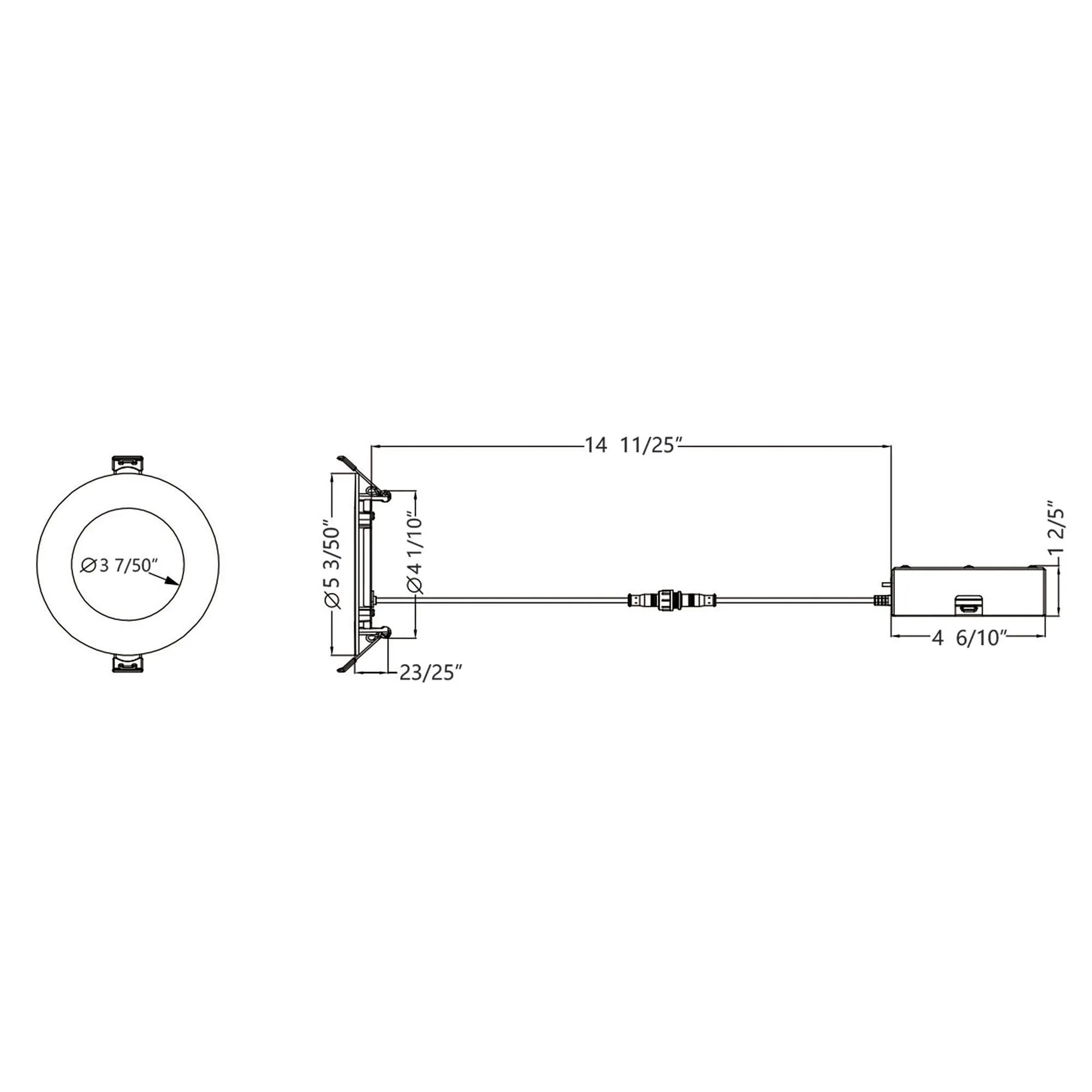 Lotos 4" LED 5-CCT Round Recessed Kit