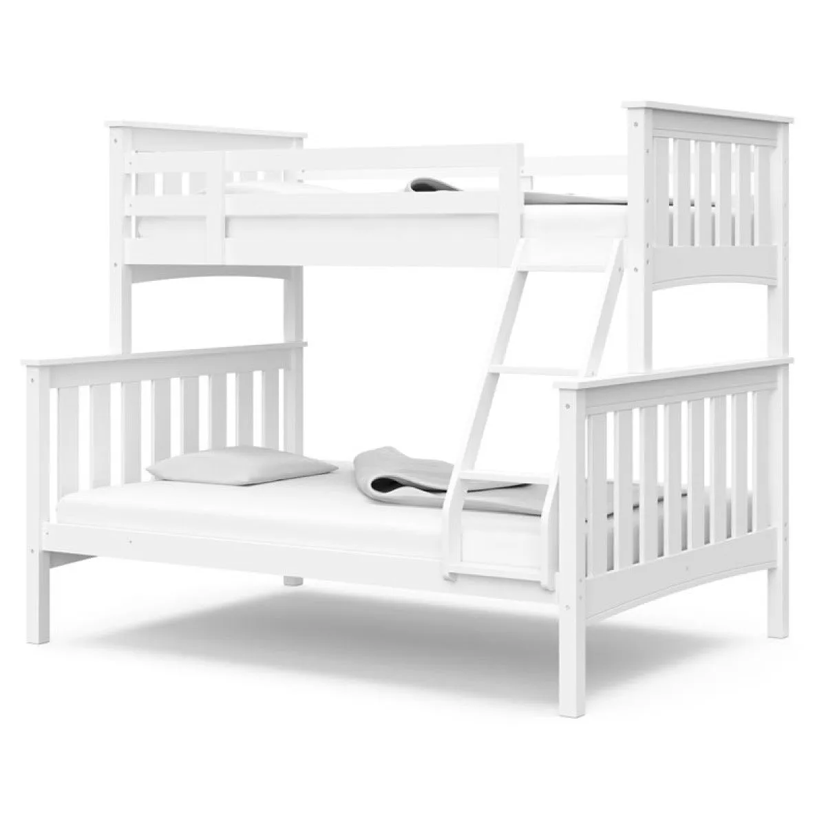 Lyv Twin/Full Bunk Bed - White